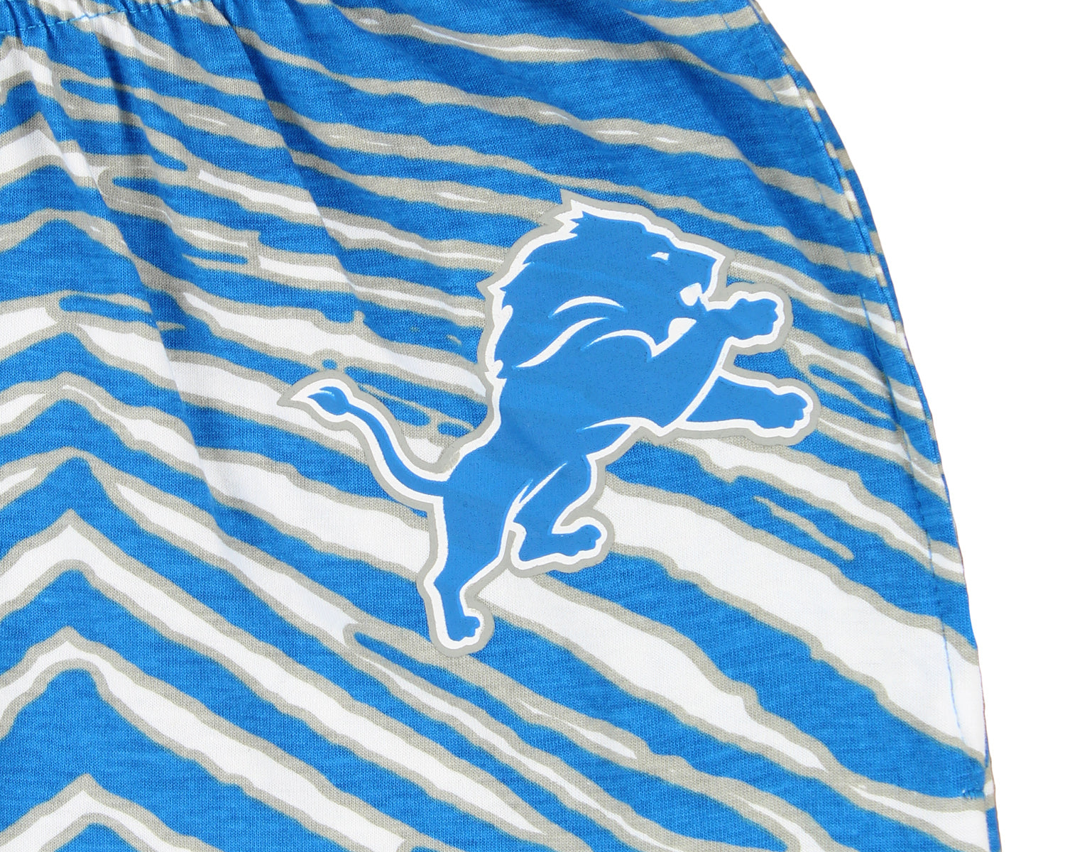 Zubaz Detroit Lions NFL Men's Zebra Left Hip Logo Lounge Pant