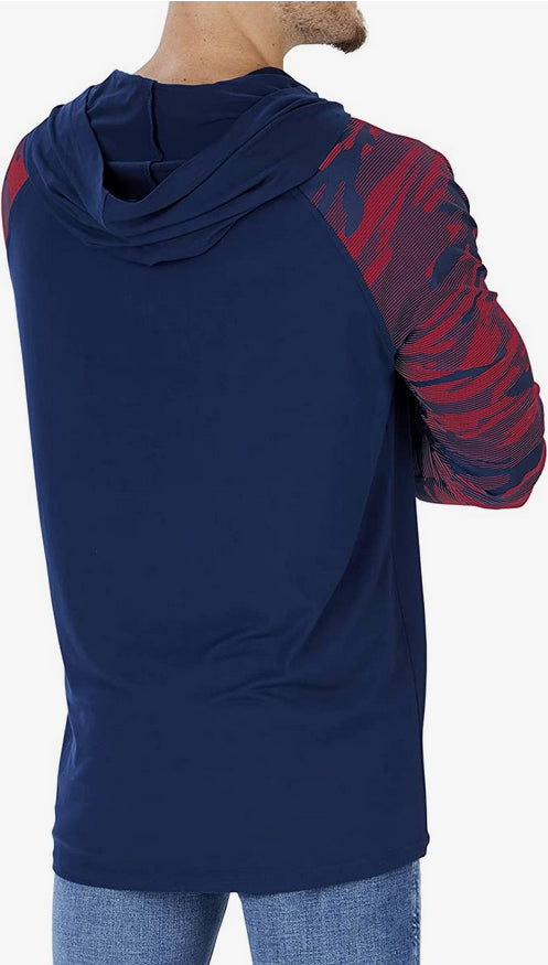 Zubaz Houston Texans NFL Men's Lightweight Hoodie with Team Camo Sleeves