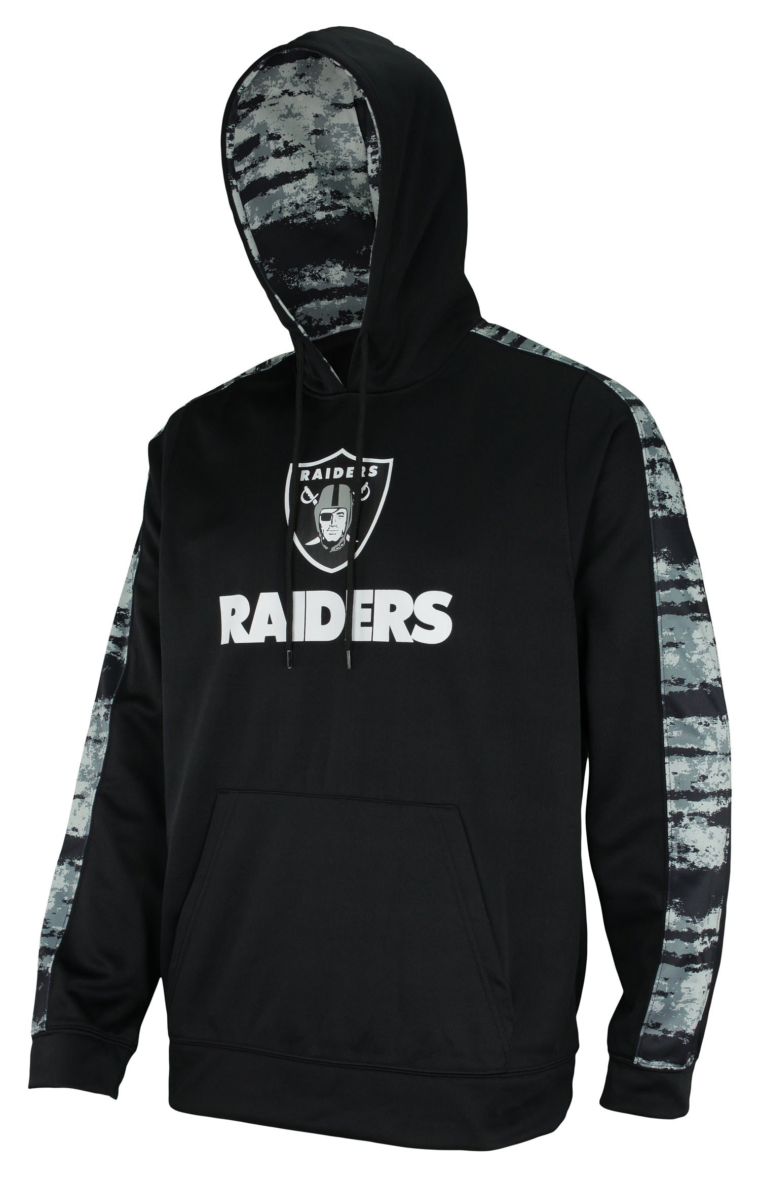 Zubaz NFL Men's Oakland Raiders Performance Hoodie w/ Oxide Sleeves