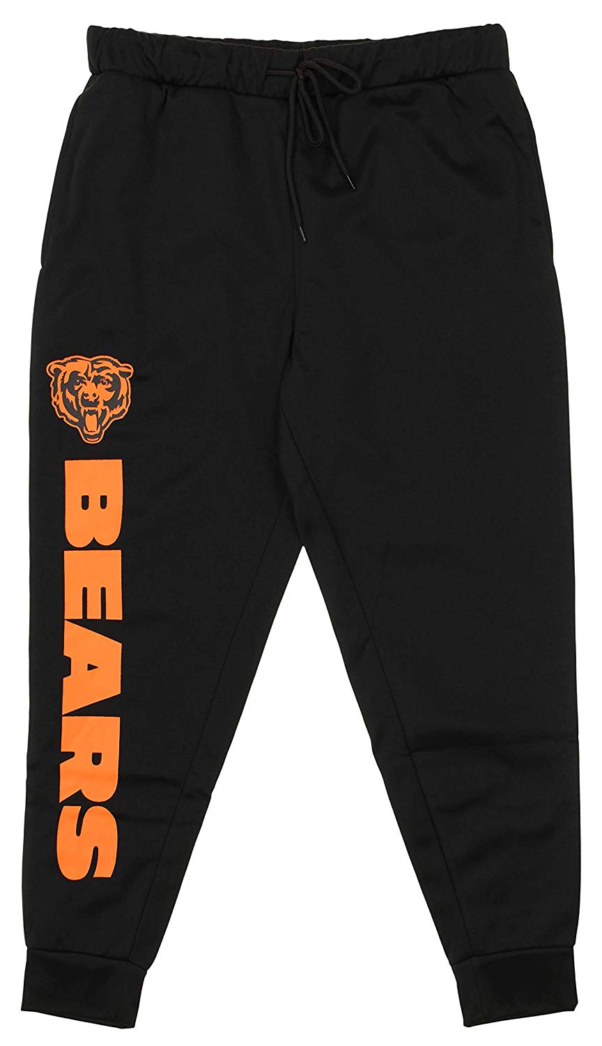 Zubaz NFL Chicago Bears Men's Poly Fleece Jogger, Black