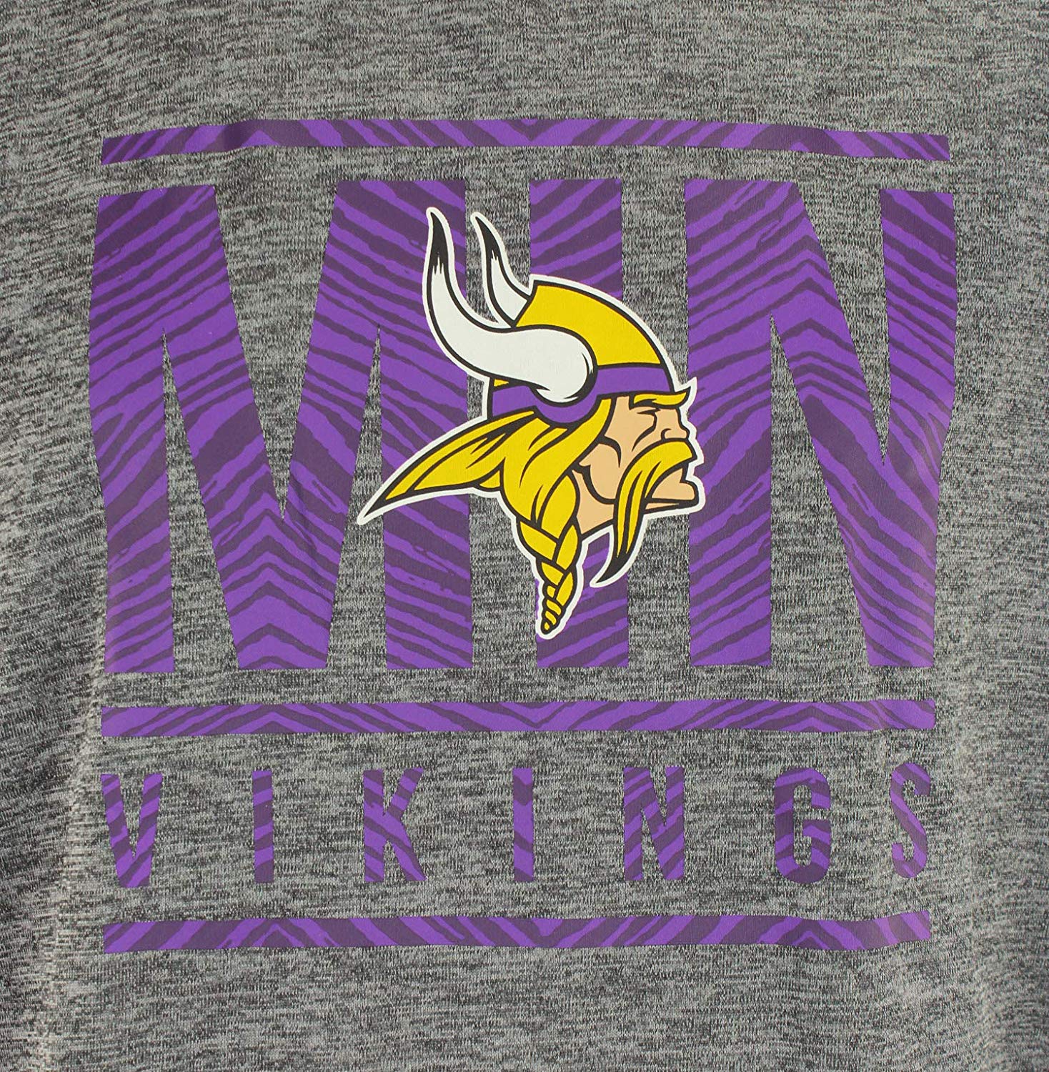 Zubaz NFL Minnesota Vikings Men's Lightweight French Terry Crew Neck Sweatshirt