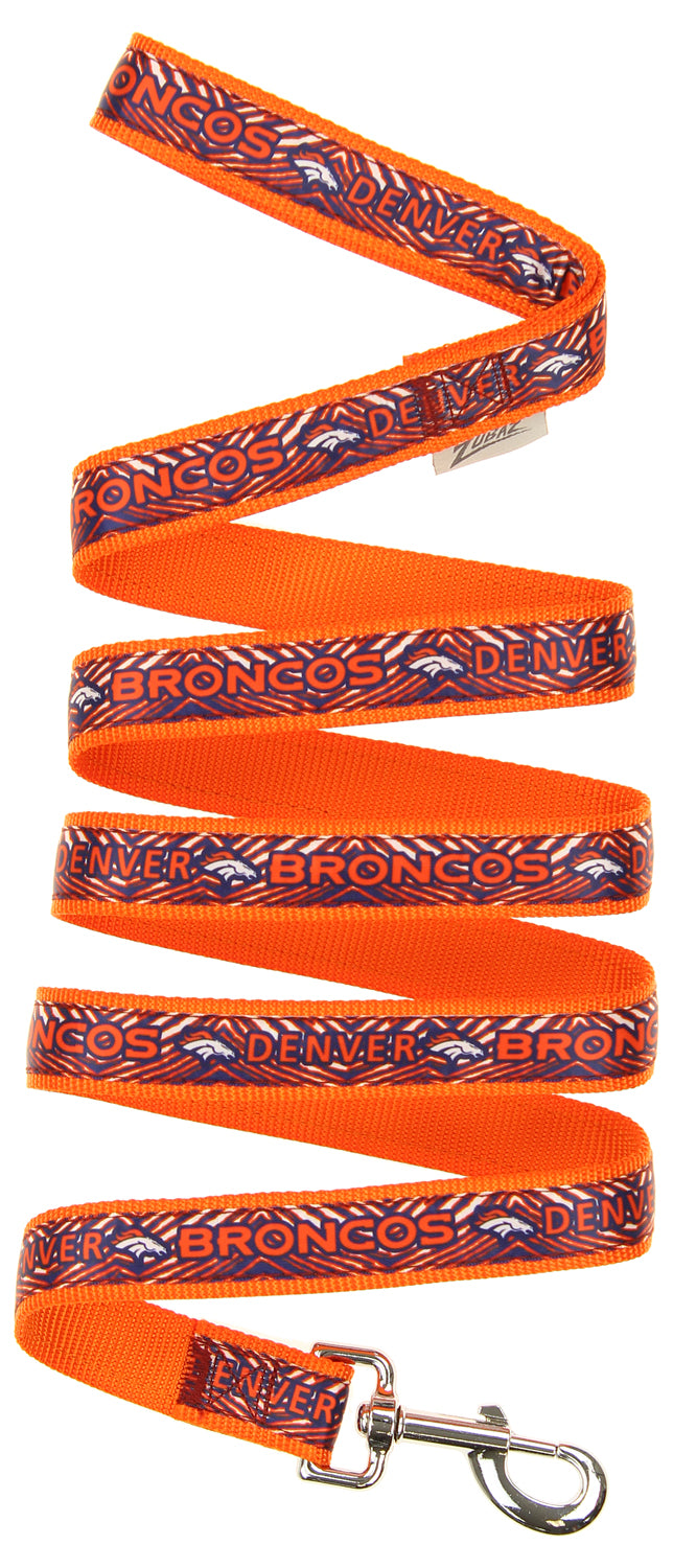 Zubaz X Pets First NFL Denver Broncos Team Logo Leash For Dogs