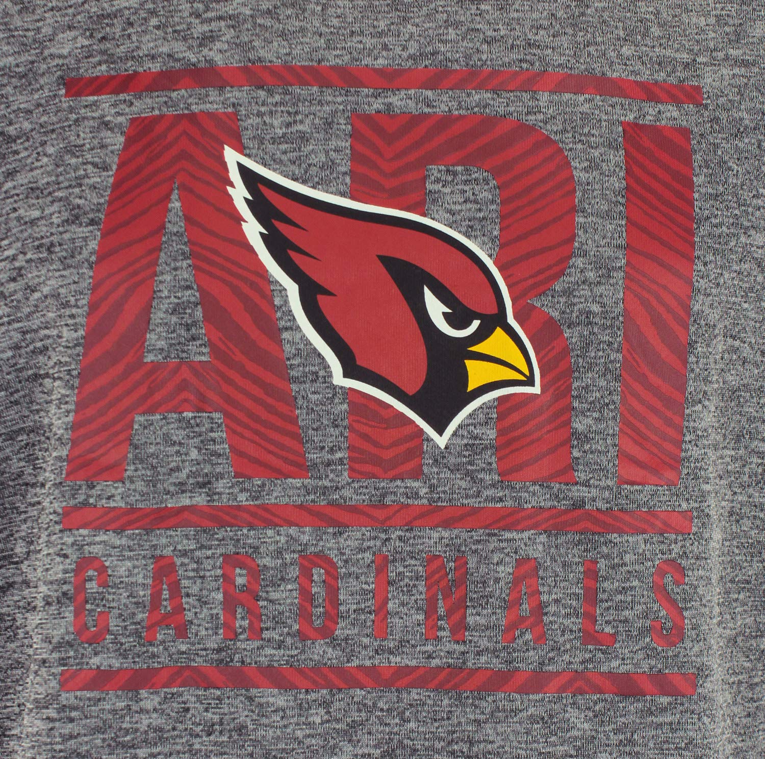 Zubaz NFL Arizona Cardinals Men's Lightweight French Terry Crew Neck Sweatshirt