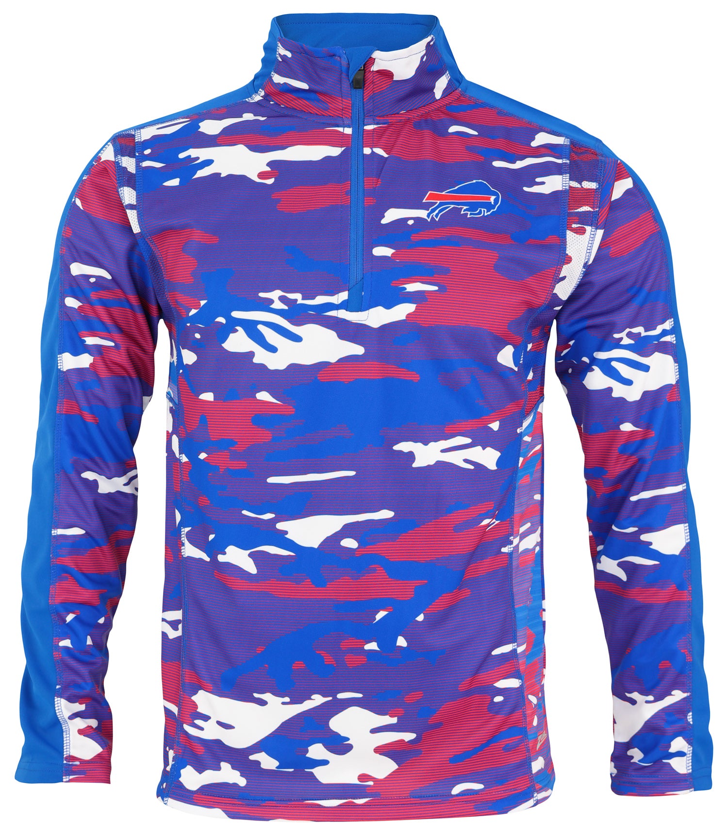 Zubaz NFL Men's Buffalo Bills Elevated 1/4 Zip Camo Sweatshirt