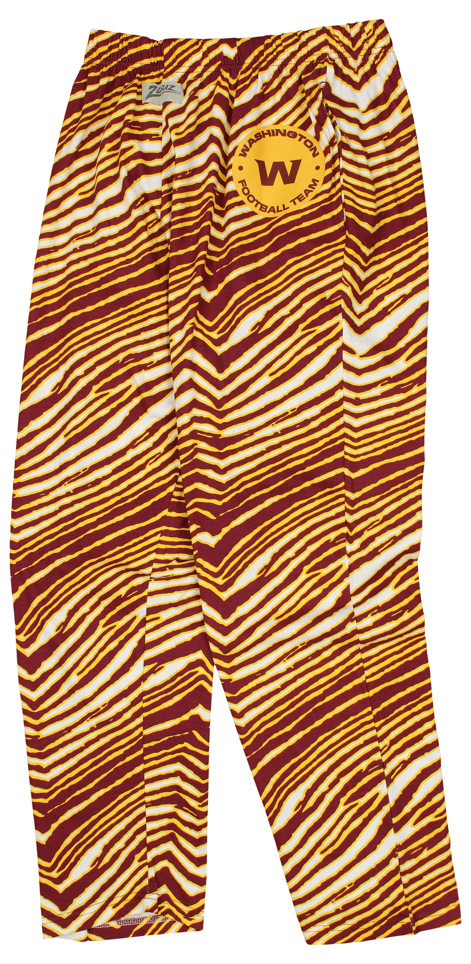 Zubaz Washington Football Team NFL Men's Zebra Left Hip Logo Lounge Pant