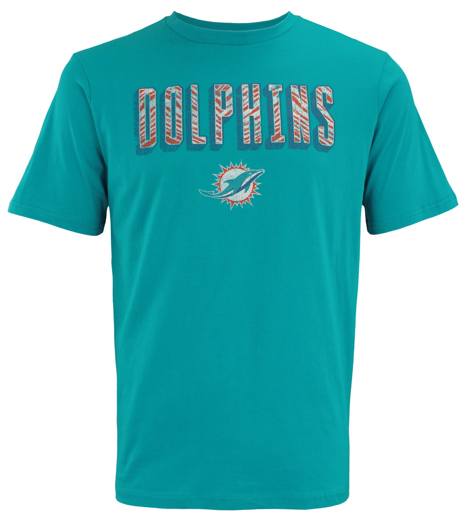 Zubaz NFL Men's Miami Dolphins Short Sleeve Zeb Graphic T-Shirt