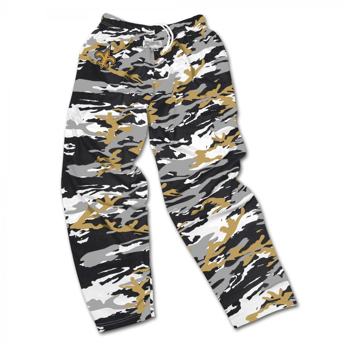 Zubaz NFL Football Men's New Orleans Saints Casual Active Camo Pants