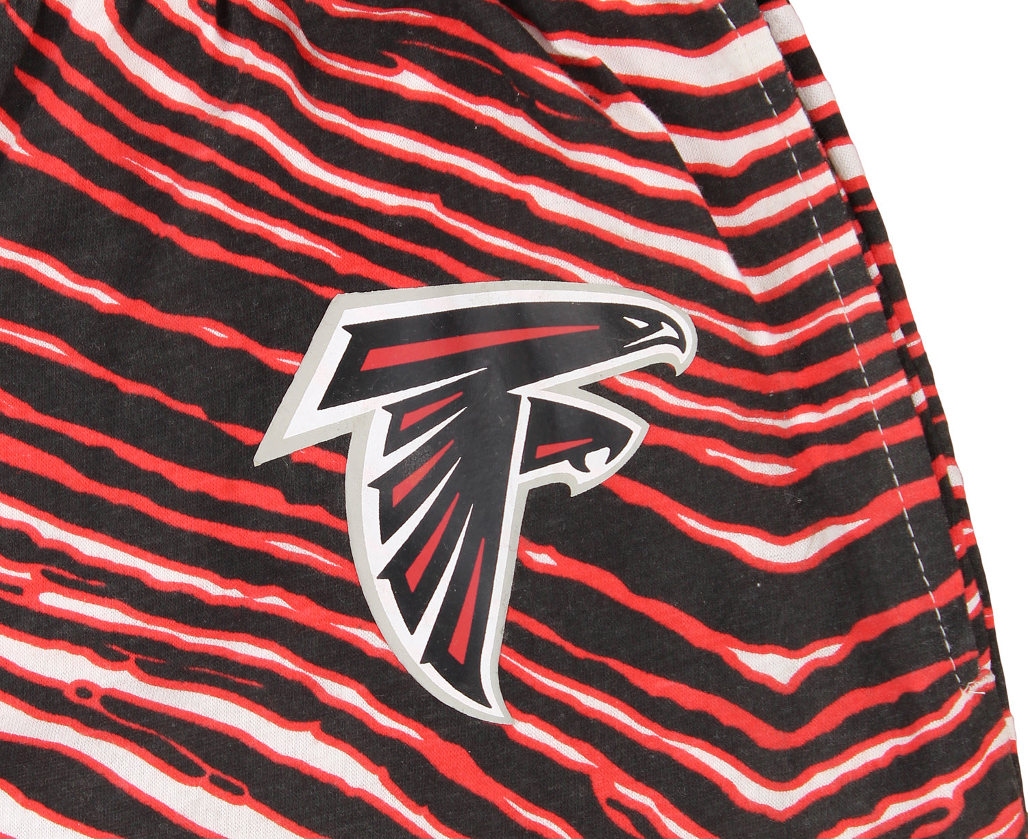 Zubaz Atlanta Falcons Men's Zebra Left Hip Logo Track Pant