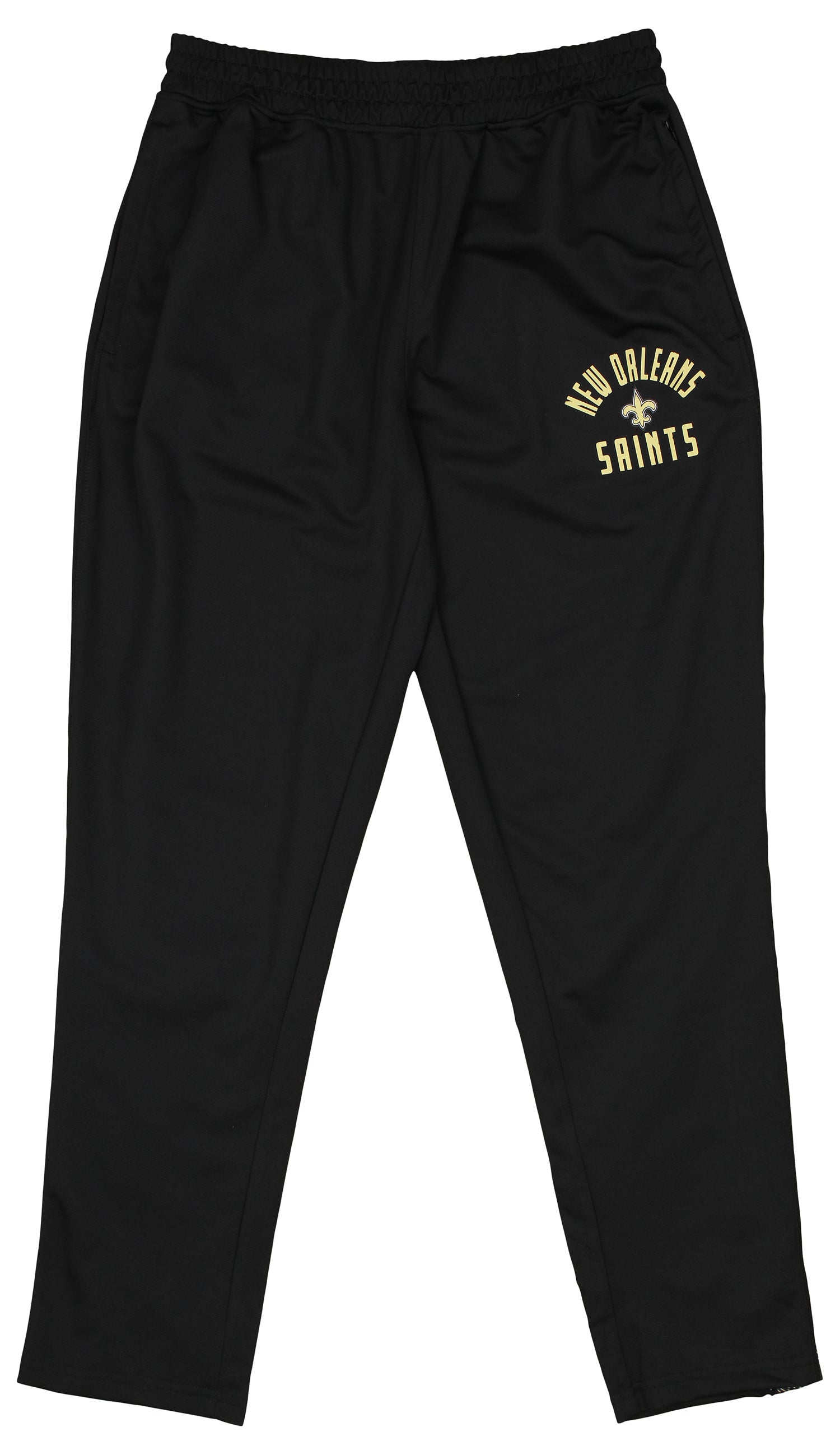 Zubaz NFL Men's New Orleans Saints Viper Accent Elevated Jacquard Track Pants