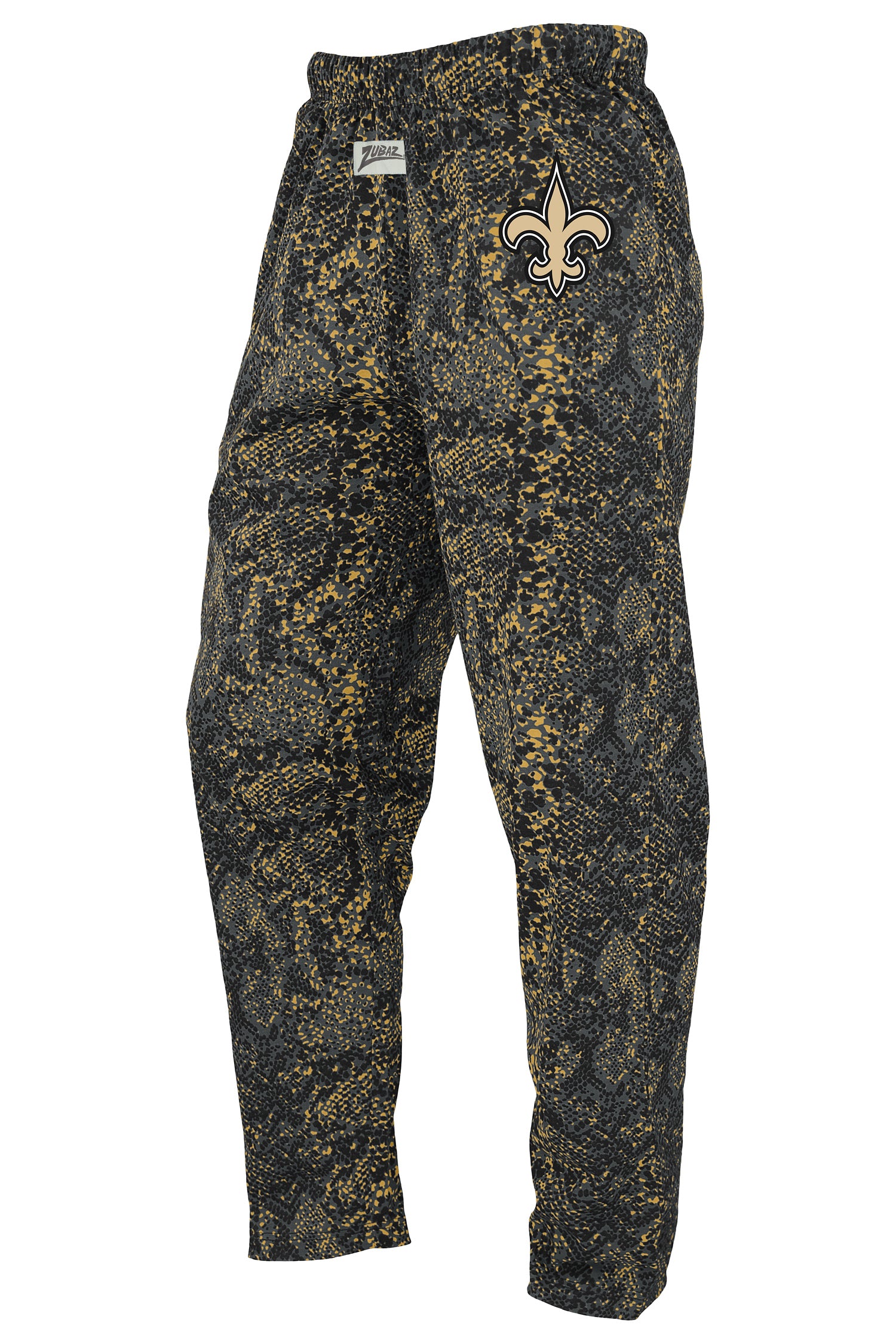 Zubaz NFL Unisex Z88 Post Pant, New Orleans Saints