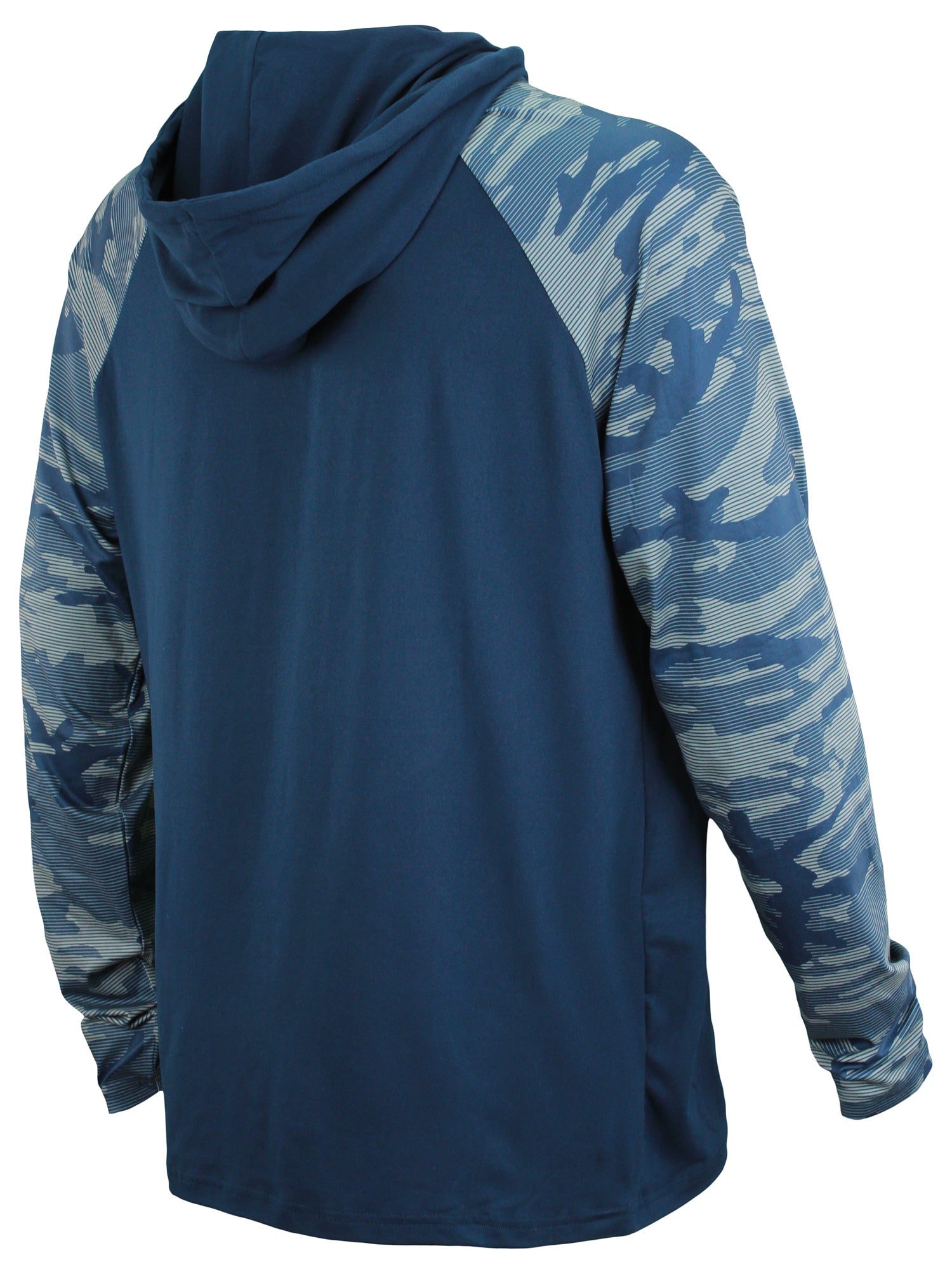 Zubaz NFL Men's Dallas Cowboys Team Color Block 1/4 Zip Hoodie W/ Camo