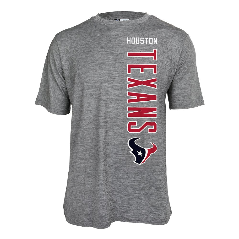 Zubaz NFL Men's Houston Texans Vertical Team Name Graphic Tee