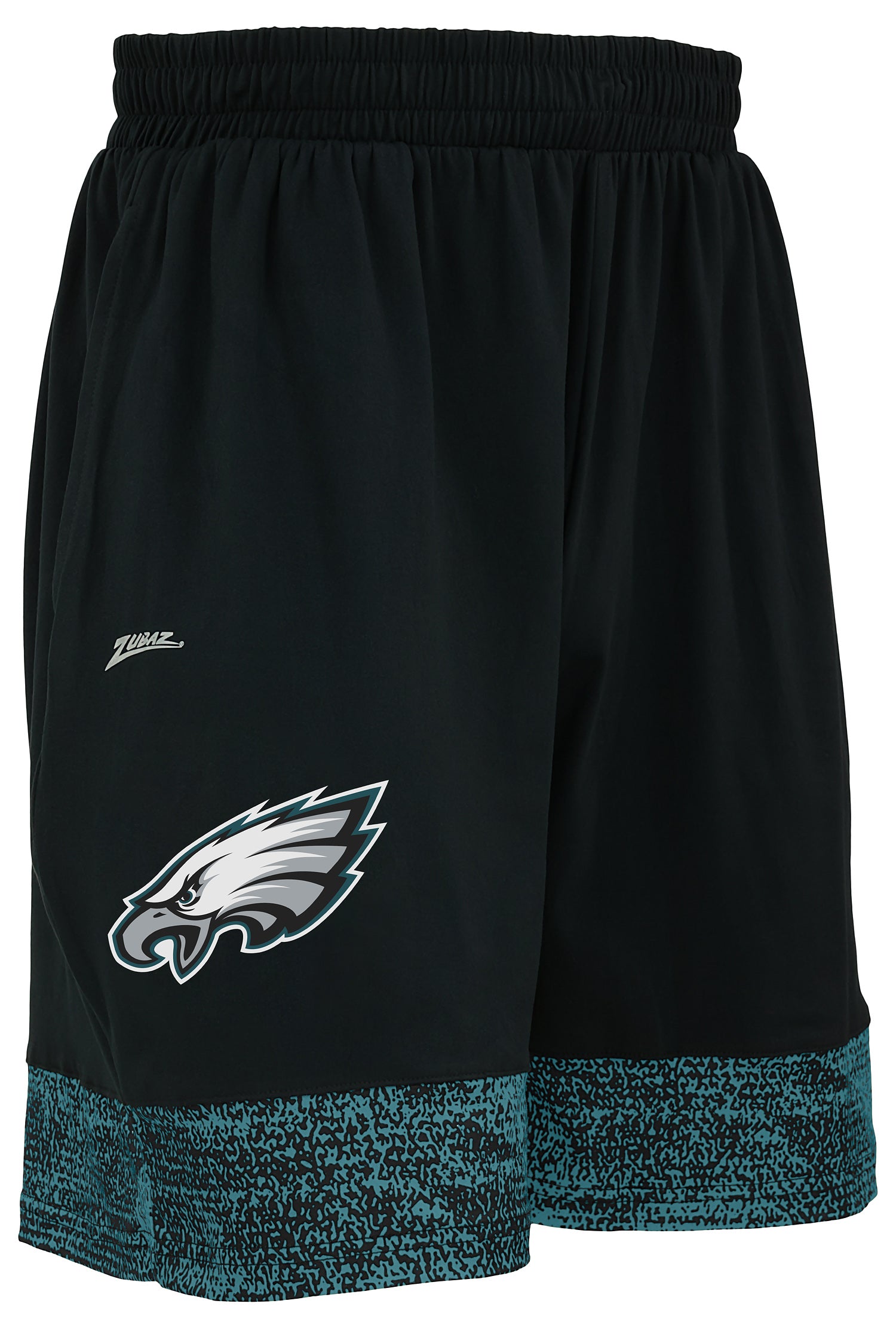 Zubaz NFL Men's Slider Short with Static Bottom Philadelphia Eagles