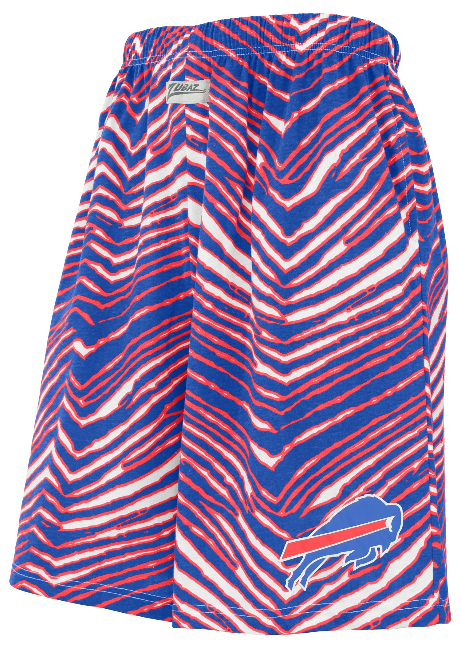 Zubaz Buffalo Bills Men's Classic Zebra Print Shorts with Team Logo