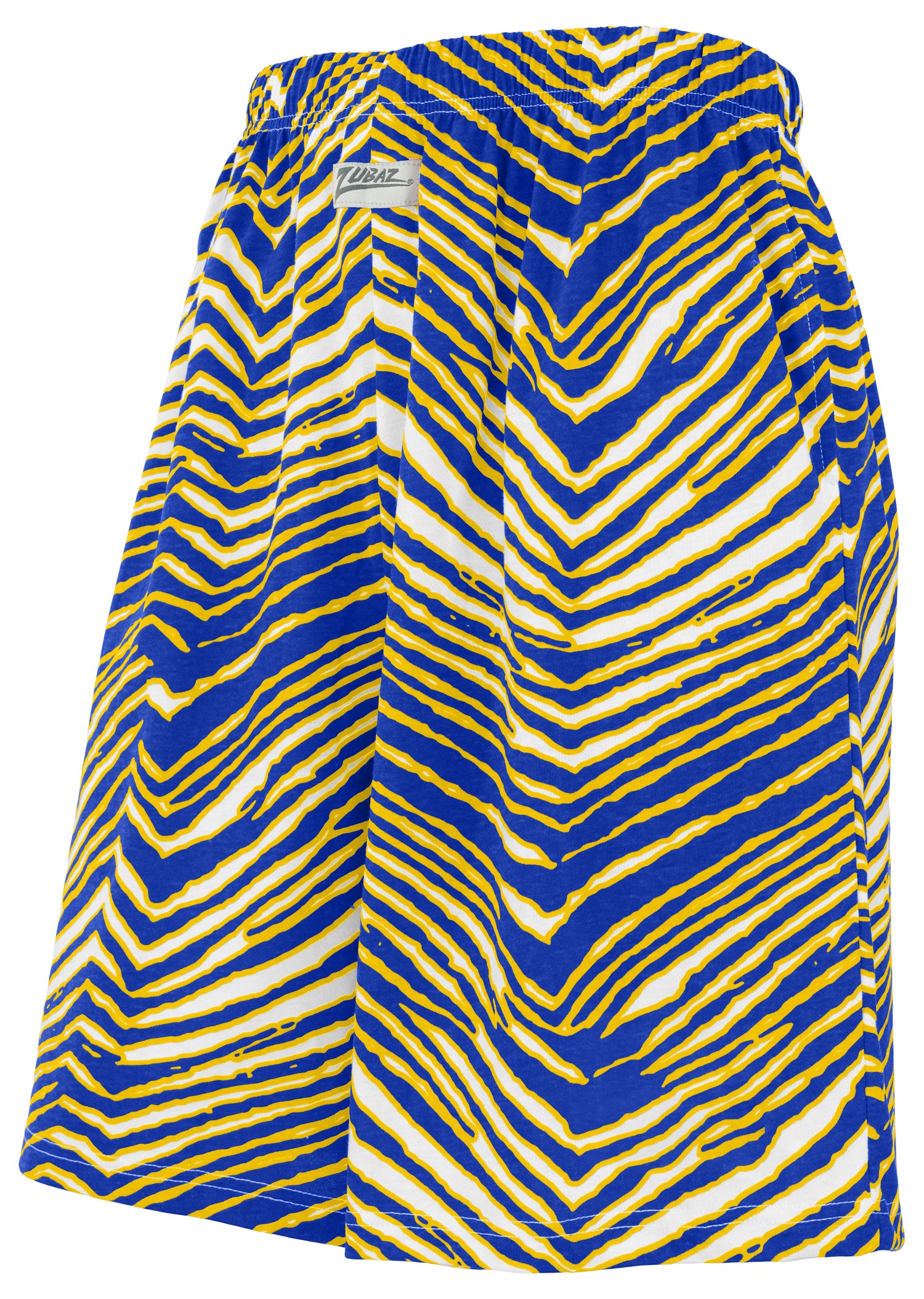 Zubaz Gold and White CVC Zebra Shorts