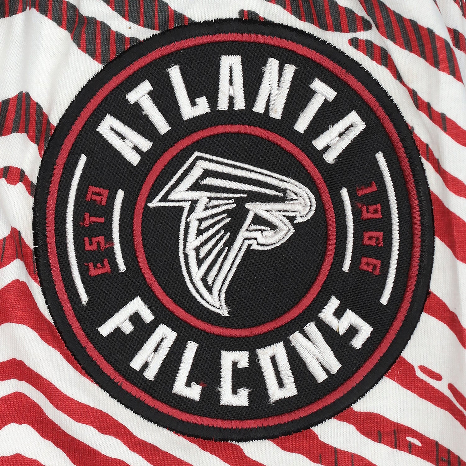 Zubaz NFL Adult Unisex Z88 Embroidered Zebra Ombre TMC Pants, Atlanta Falcons