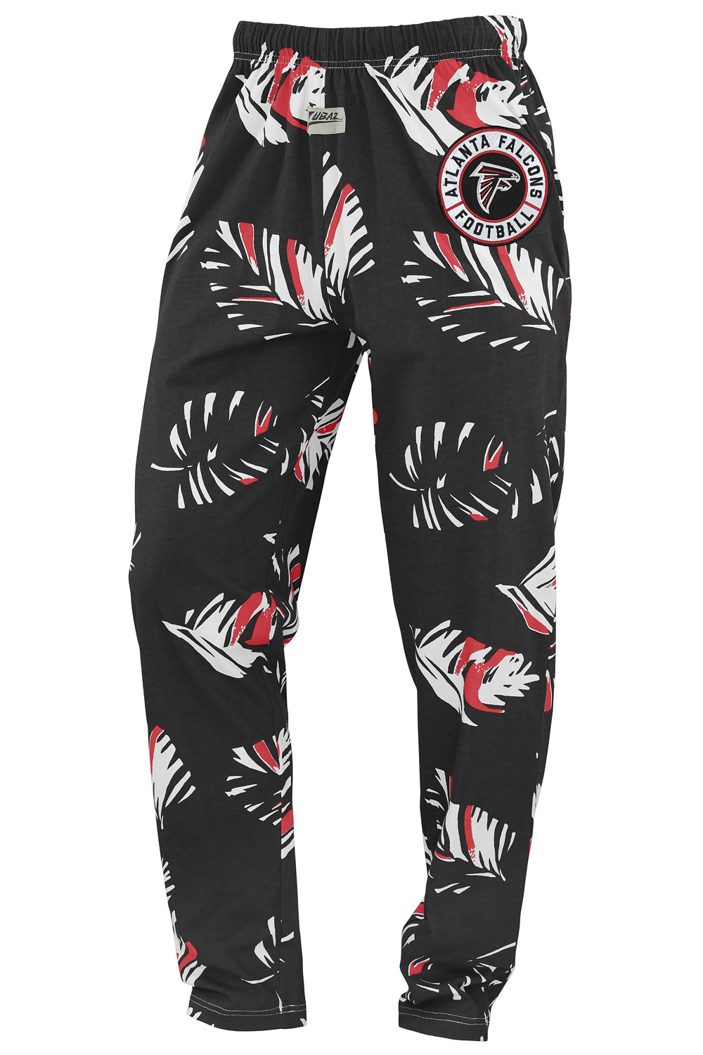 Zubaz NFL Adult Unisex Z88 Embroidered Leaf 3 Color Pants, Atlanta Falcons