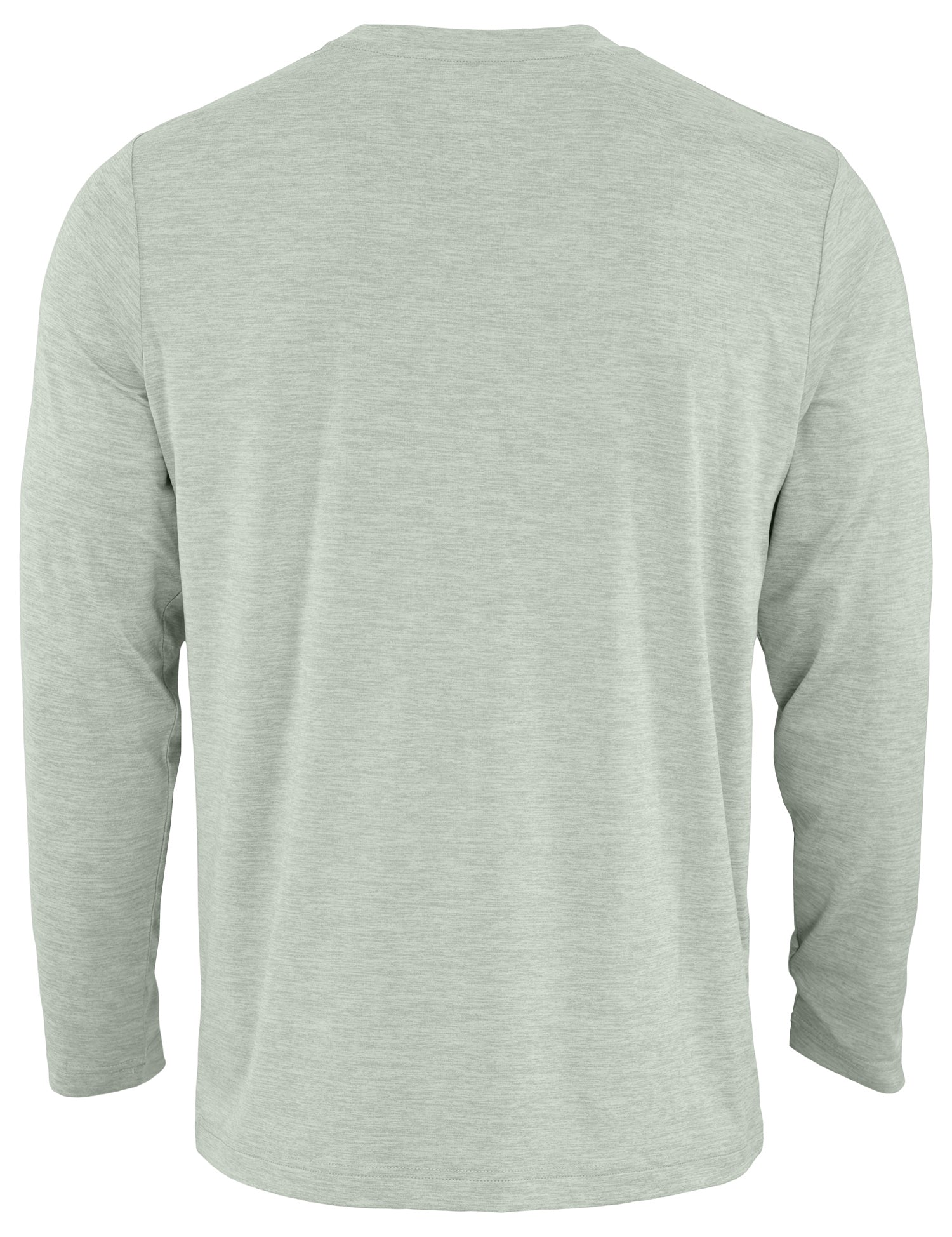 Zubaz NFL Men's Hail Mary Heather Gray Long Sleeve T-Shirt, Atlanta Fa