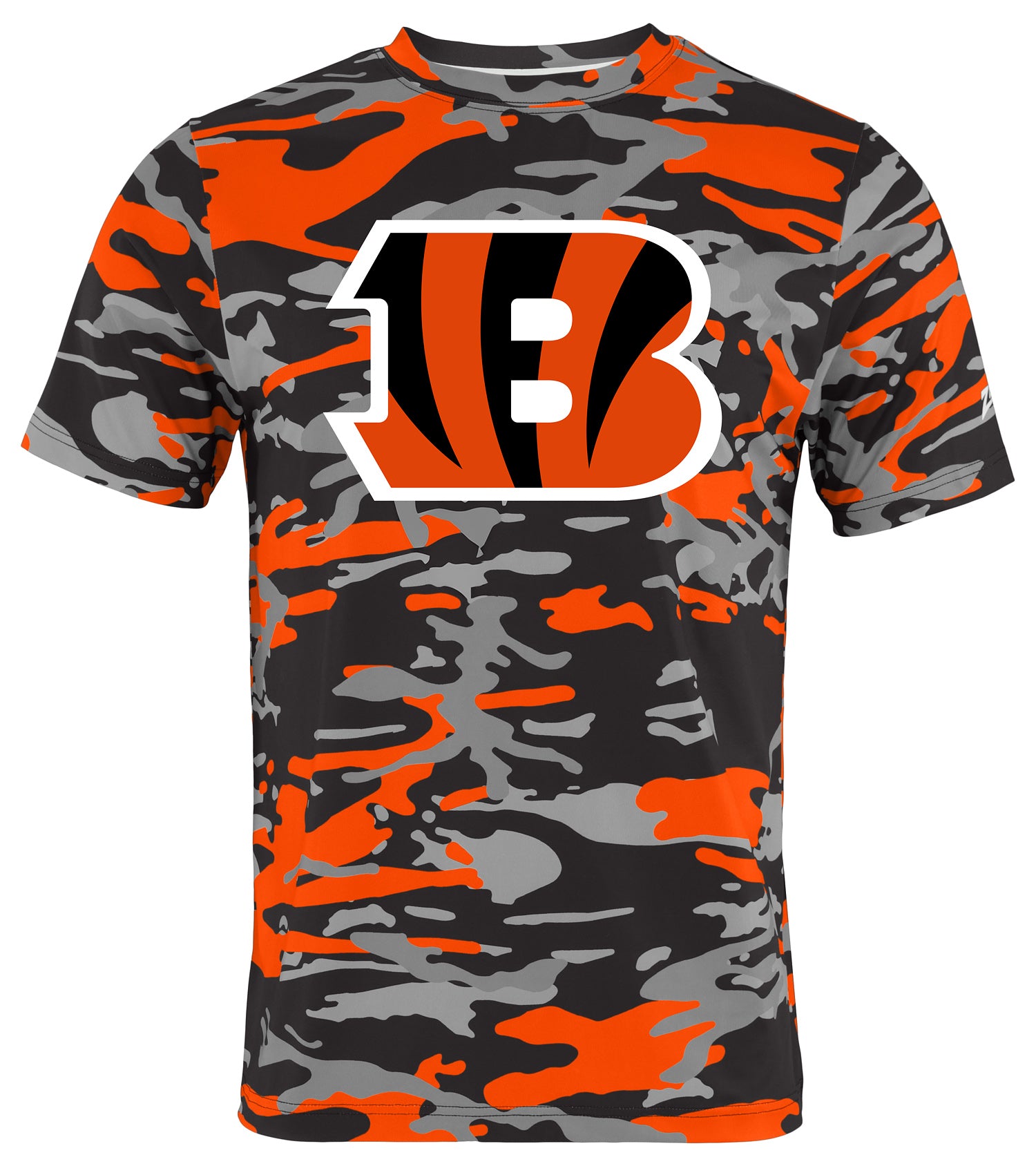 Zubaz NFL Men's Camo Alternate Color Short Sleeve T-Shirt, Cincinnati
