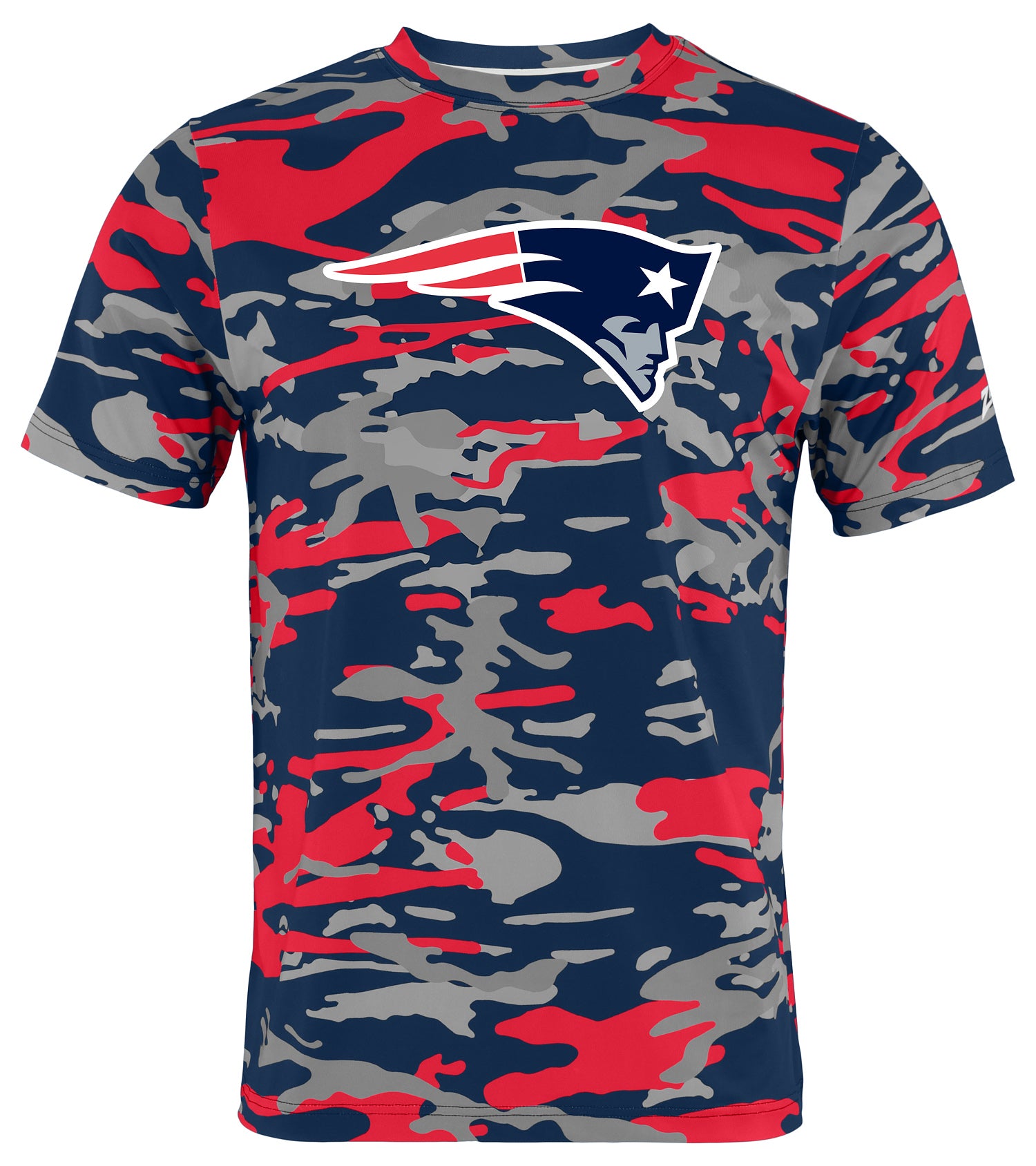 Zubaz NFL Men's Camo Alternate Color Short Sleeve T-Shirt, New England Patriots