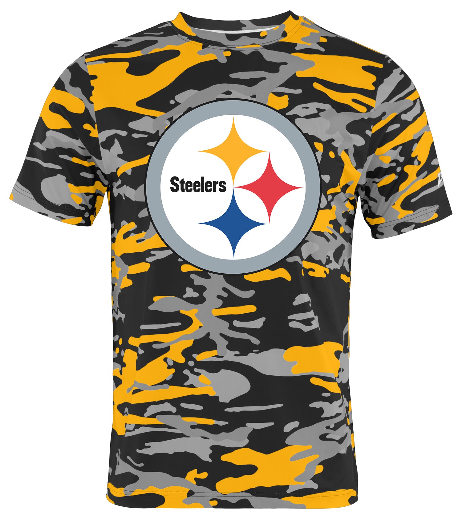 Zubaz NFL Men's Camo Alternate Color Short Sleeve T-Shirt, Pittsburgh