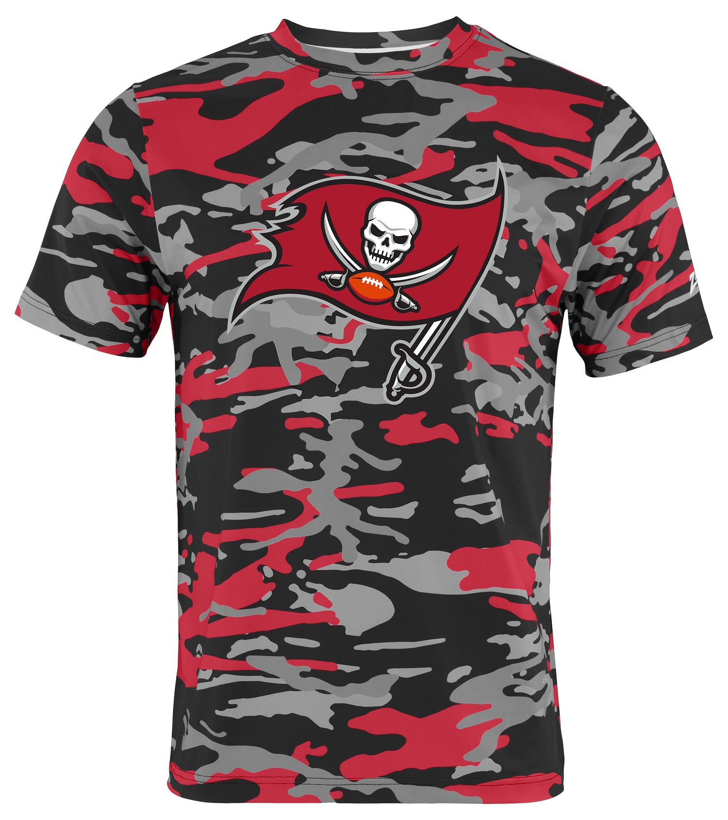 Zubaz NFL Men's Camo Alternate Color Short Sleeve T-Shirt, Tampa Bay B