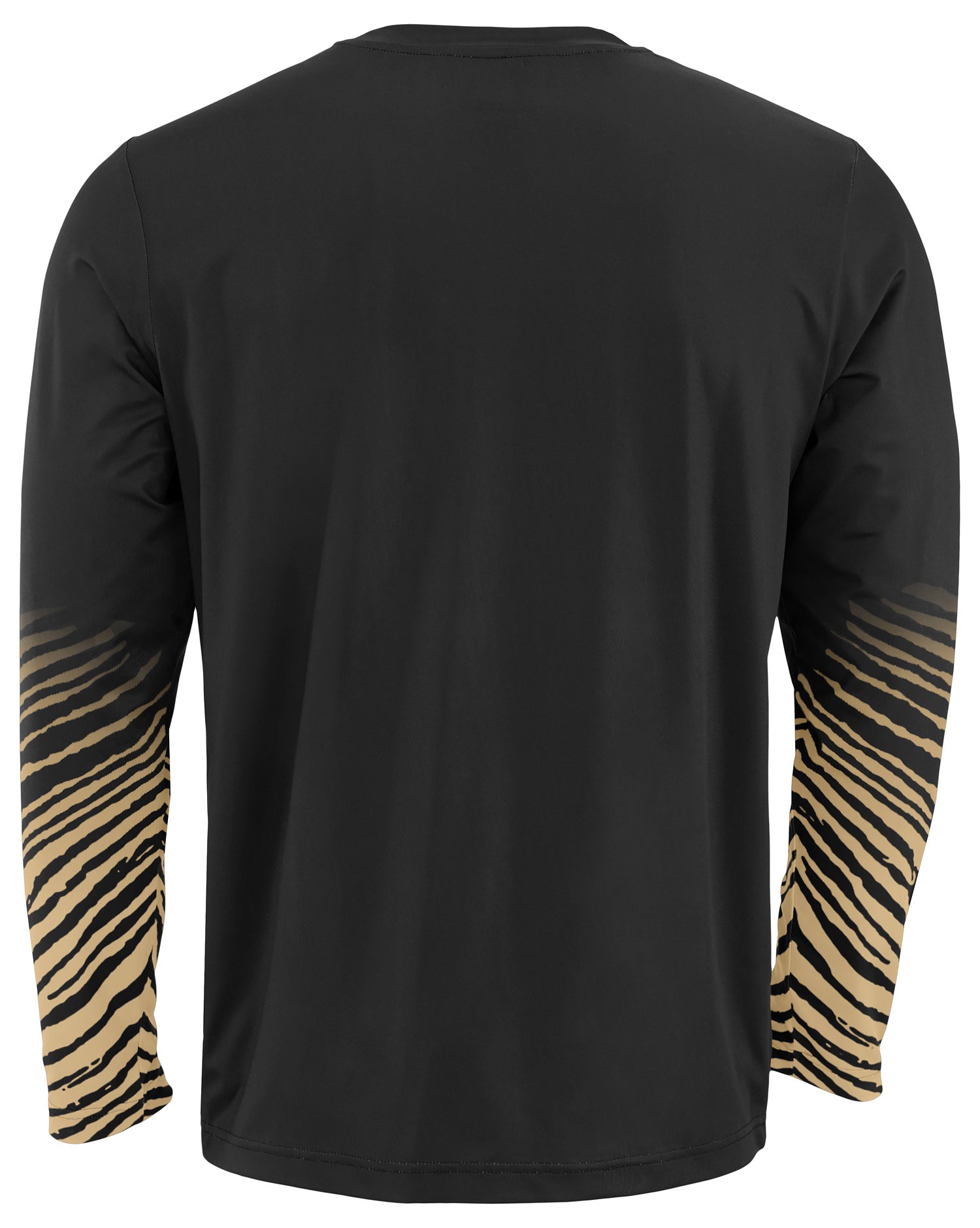 Zubaz NFL New Orleans Saints Men's Team Color Zebra Fade Sleeves Long-