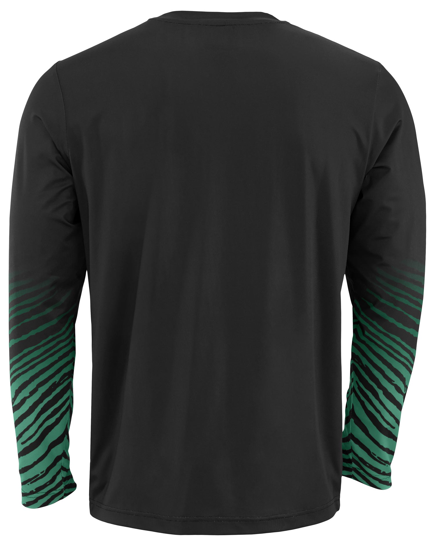 Zubaz NFL Men's Team Color Zebra Fade Sleeves Long Sleeve T-Shirt, New York Jets