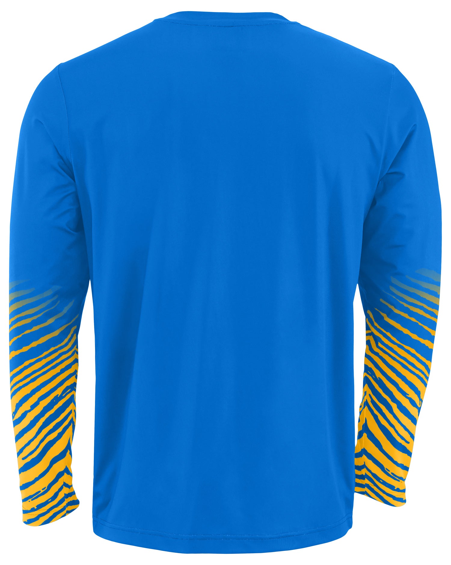 Zubaz NFL Los Angeles Chargers Men's Team Color Zebra Fade Sleeves Lon