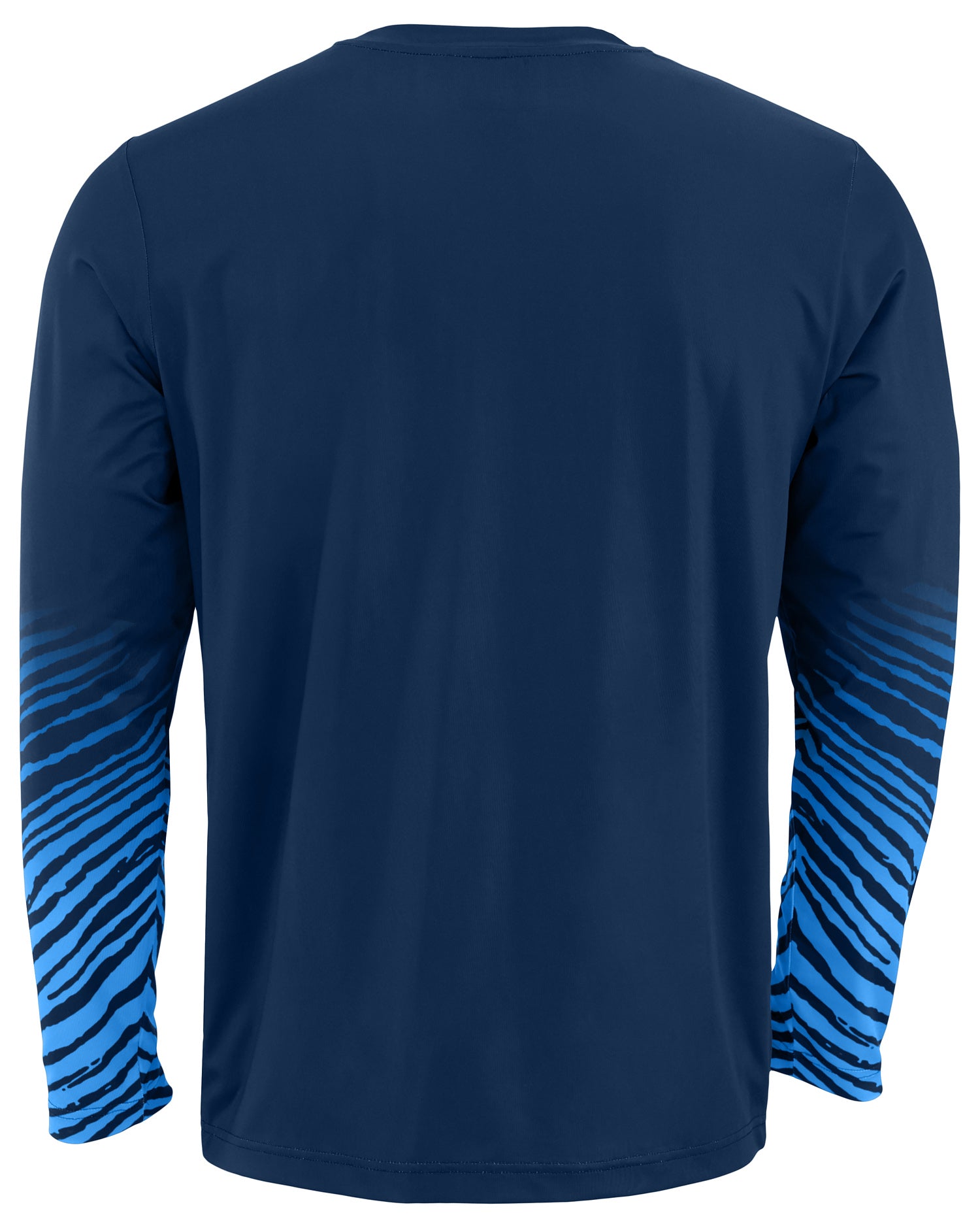 Zubaz NFL Men's Team Color Zebra Fade Sleeves Long Sleeve T-Shirt, Tennessee Titans