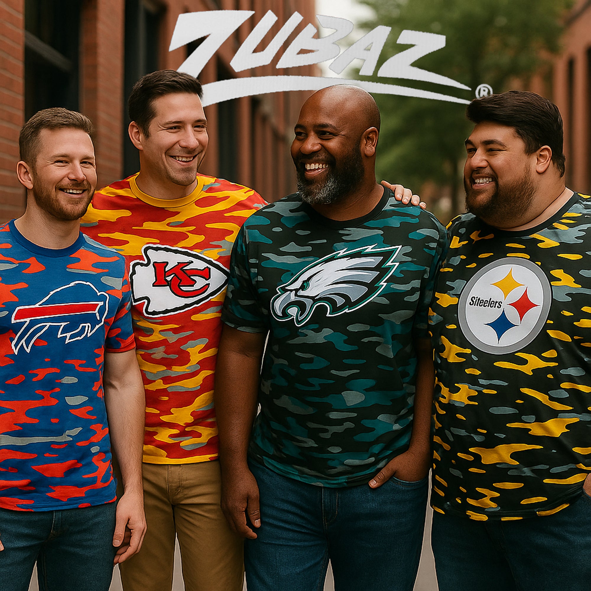 Zubaz NFL Men's Camo Alternate Color Short Sleeve T-Shirt, Cleveland Browns