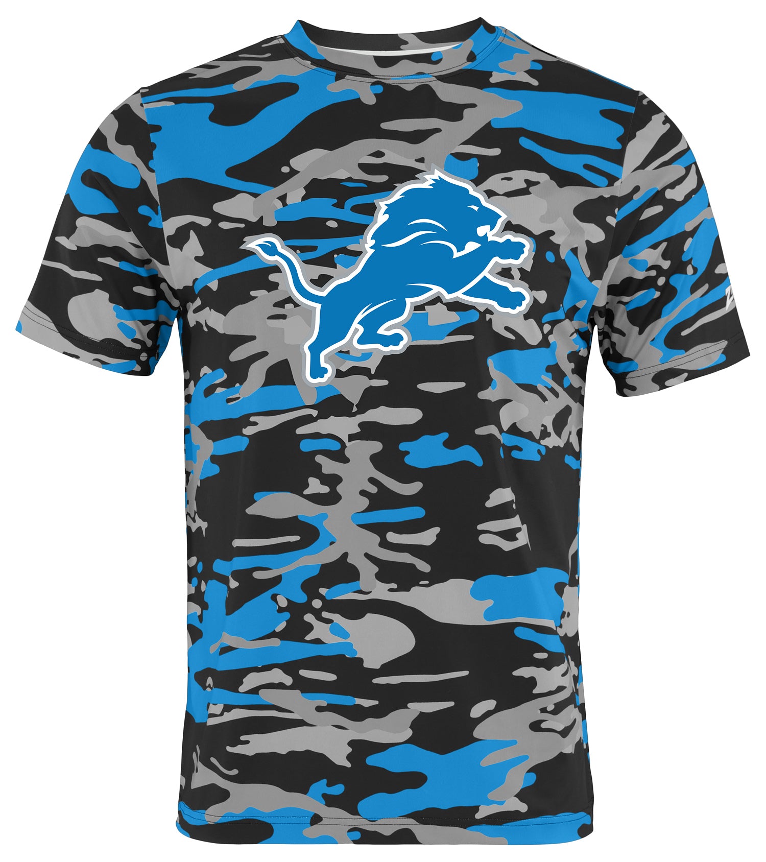 Zubaz NFL Men's Camo Alternate Color Short Sleeve T-Shirt, Detroit Lions