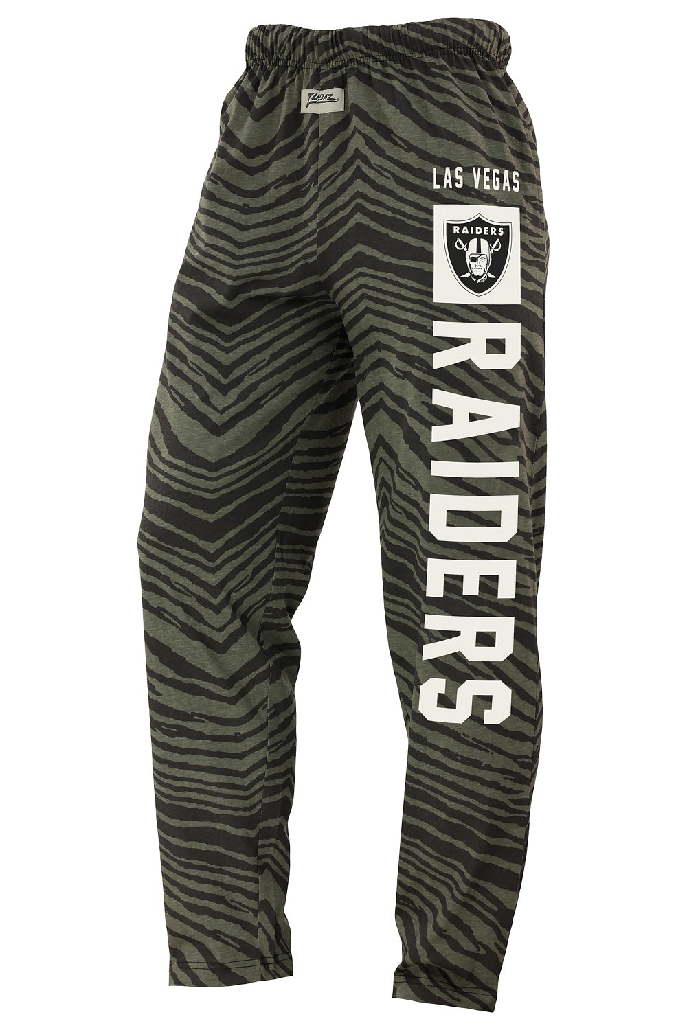 Zubaz NFL Adult Unisex Z88 Black Tonal Pants, Las Vegas Raiders