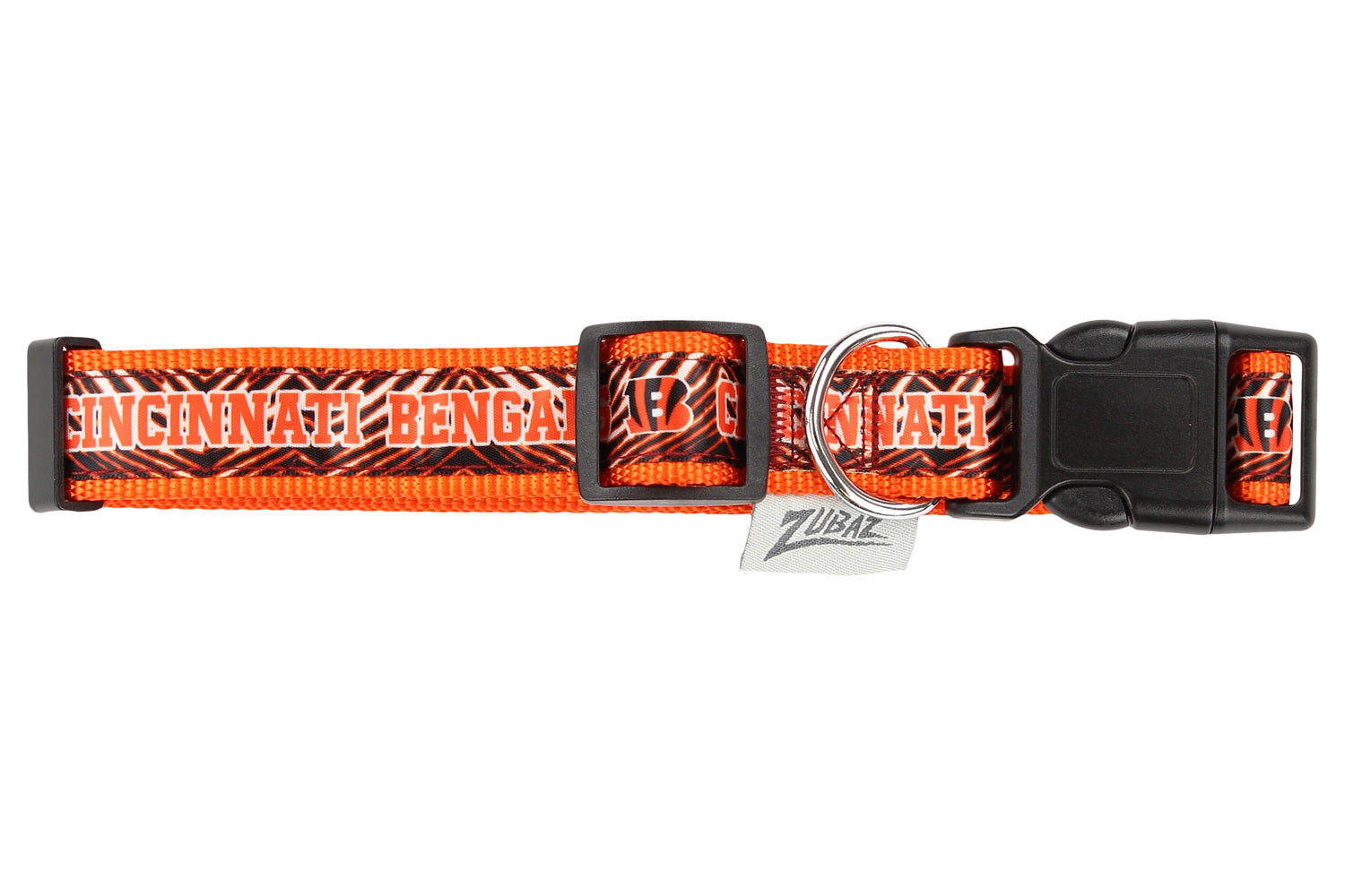 Zubaz X Pets First NFL Cincinnati Bengals Team Adjustable Dog Collar