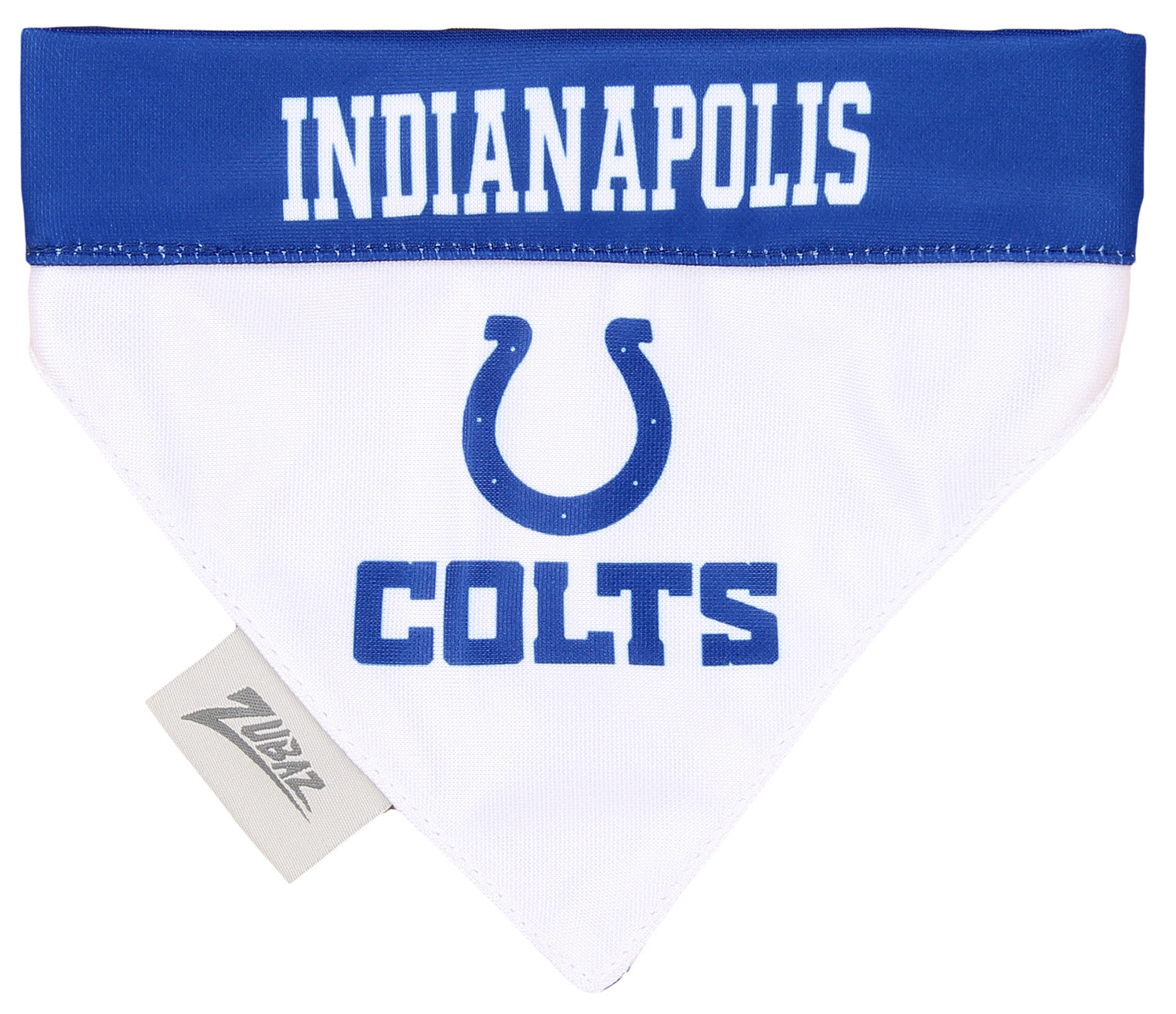 Zubaz X Pets First NFL Indianapolis Colts  Reversible Bandana For Dogs & Cats