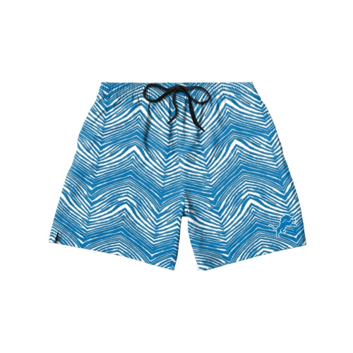 Zubaz NFL Men's Detroit Lions Exclusive 5.5 Inch Swim Trunk