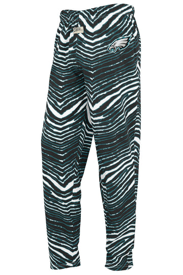 Zubaz NFL UNISEX Z88 3 Color Zebra Direct Embroidered Logo Pants, PHILADELPHIA EAGLES