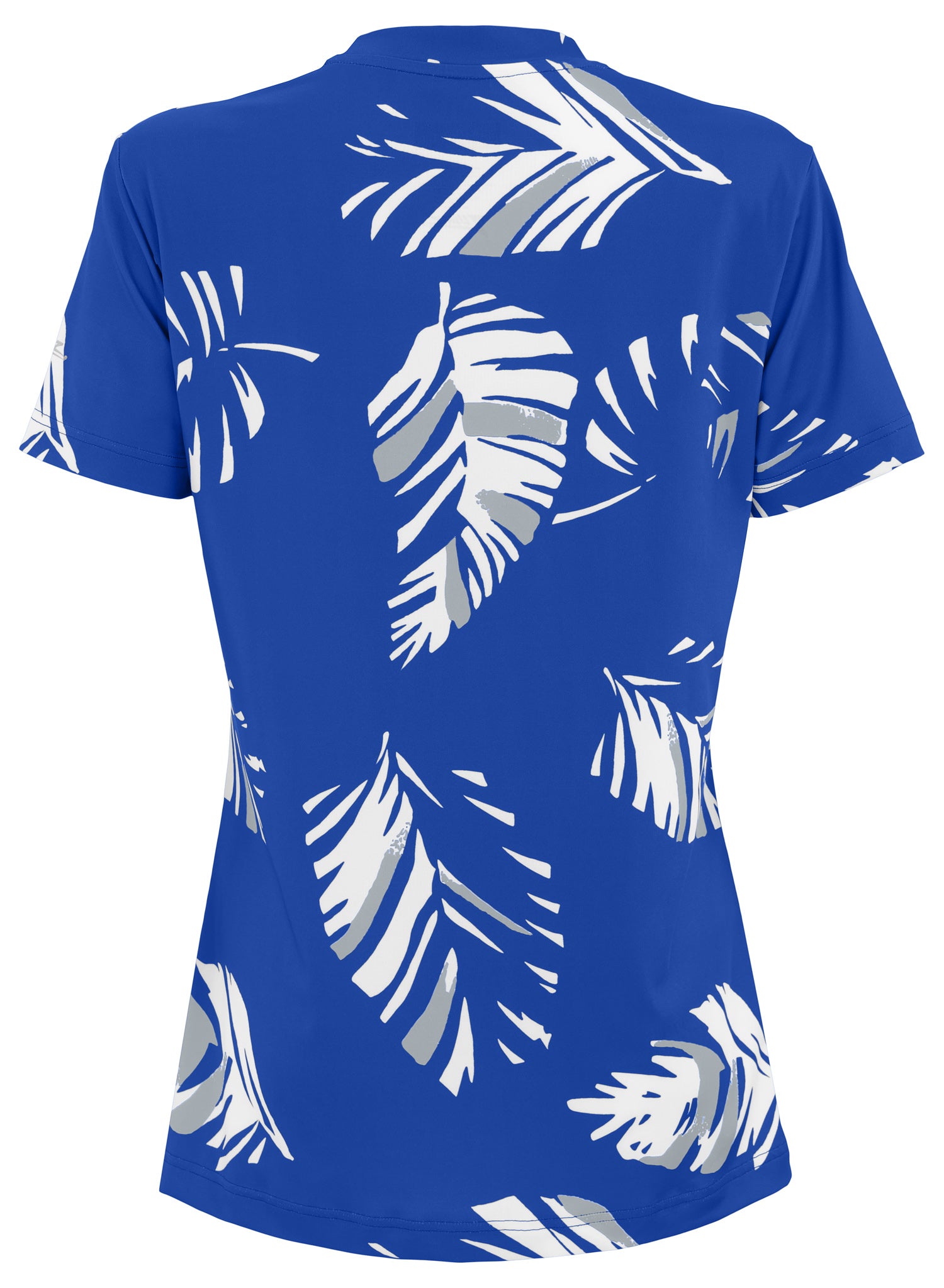 Zubaz NFL Womens Leaf Team Color Script Short Sleeve T-Shirt, Indianapolis Colts