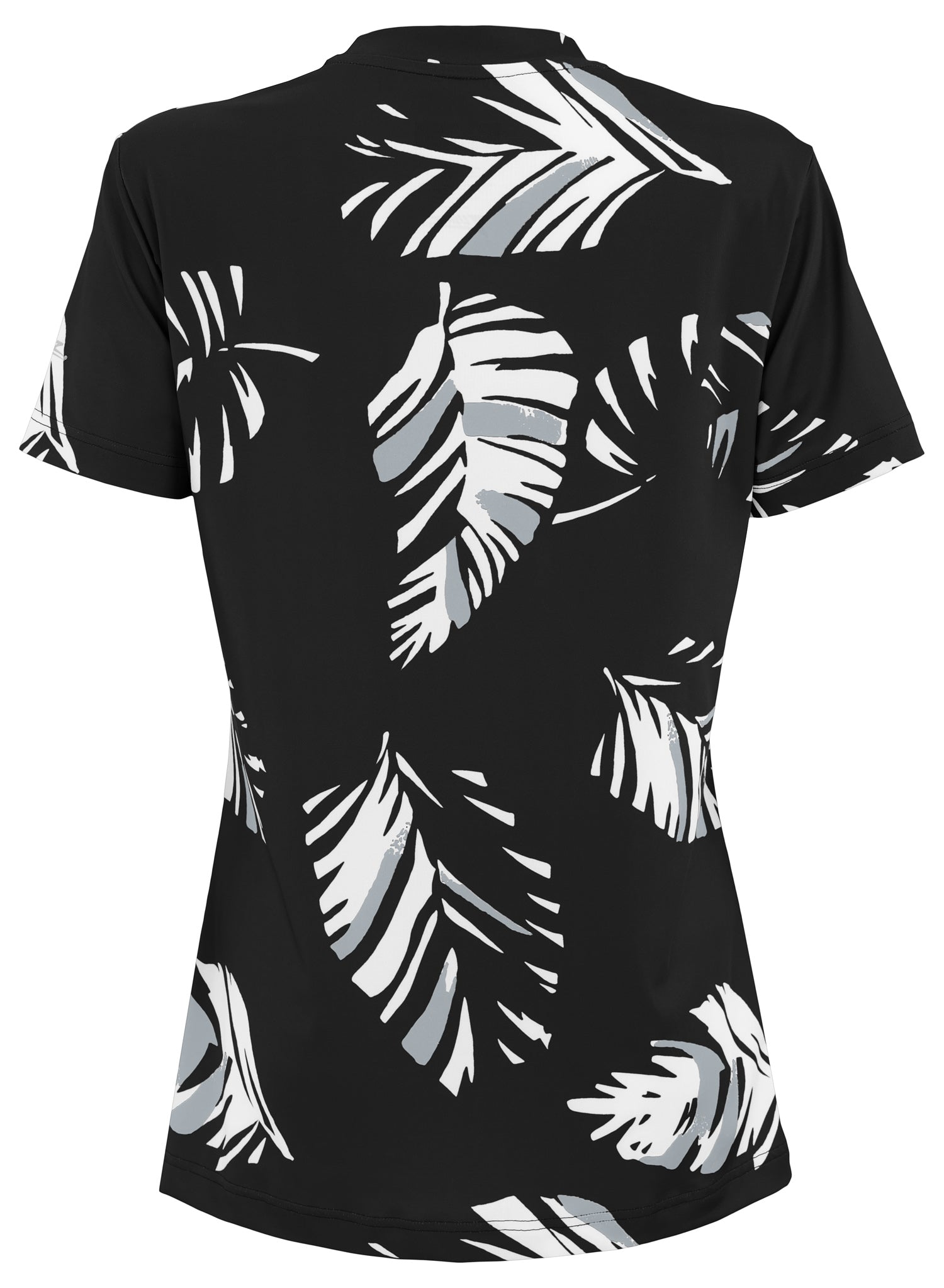 Zubaz NFL Womens Leaf Team Color Script Short Sleeve T-Shirt, Las Vegas Raiders