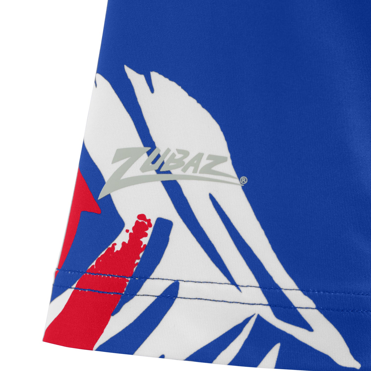 Zubaz NFL Womens Leaf Team Color Script Short Sleeve T-Shirt, New York Giants