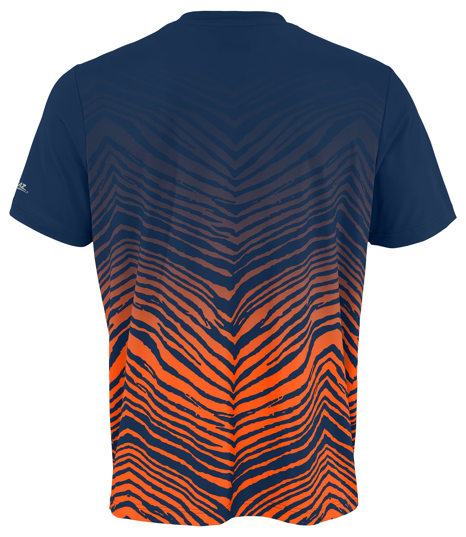 Zubaz NFL Men's Wild Card Zebra Team Color Short SleeveT Shirt, Chicago Bears