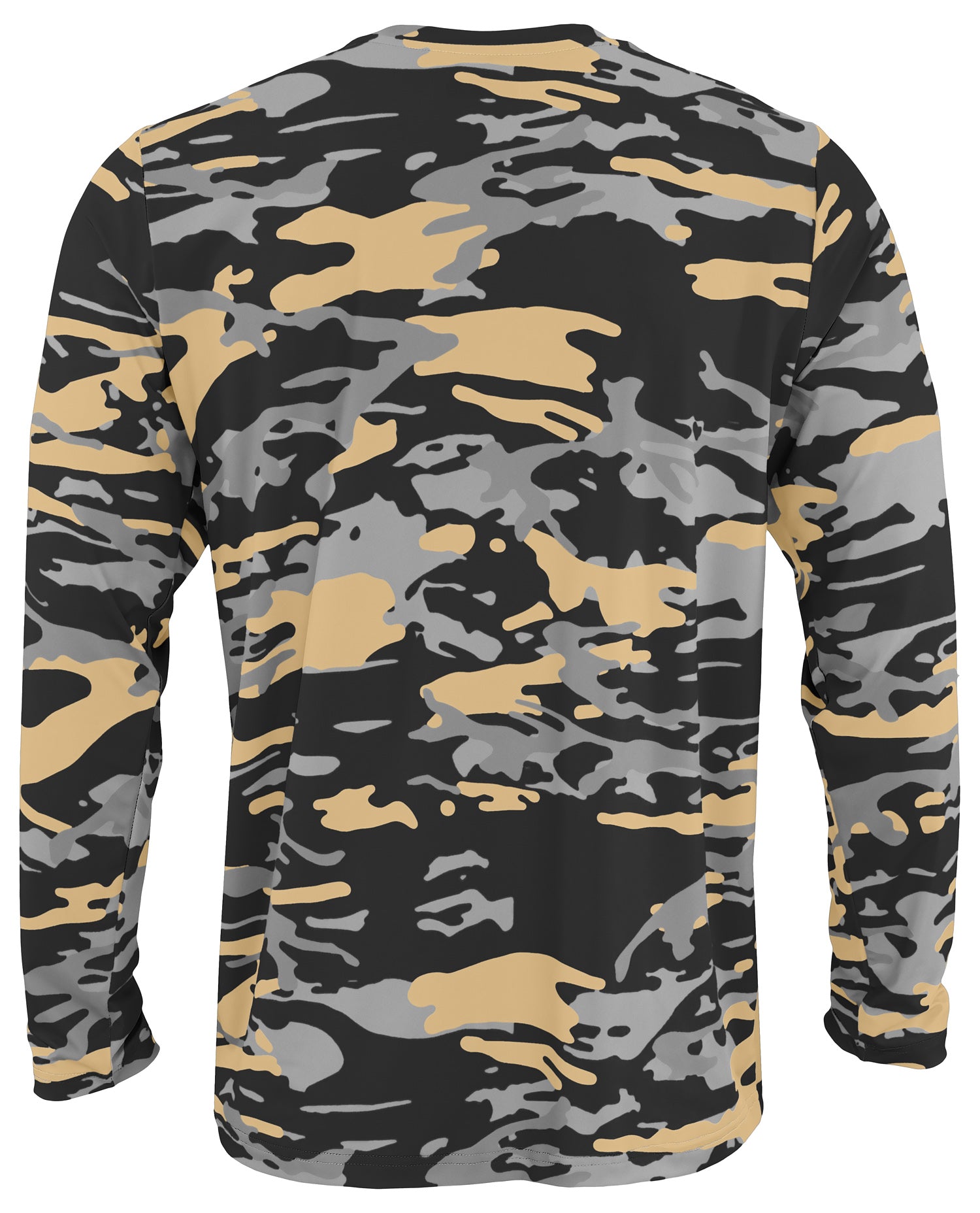 Zubaz NFL Men's Camo Alternate Color with White Circle Logo Long Sleeve T-Shirt, New Orleans Saints