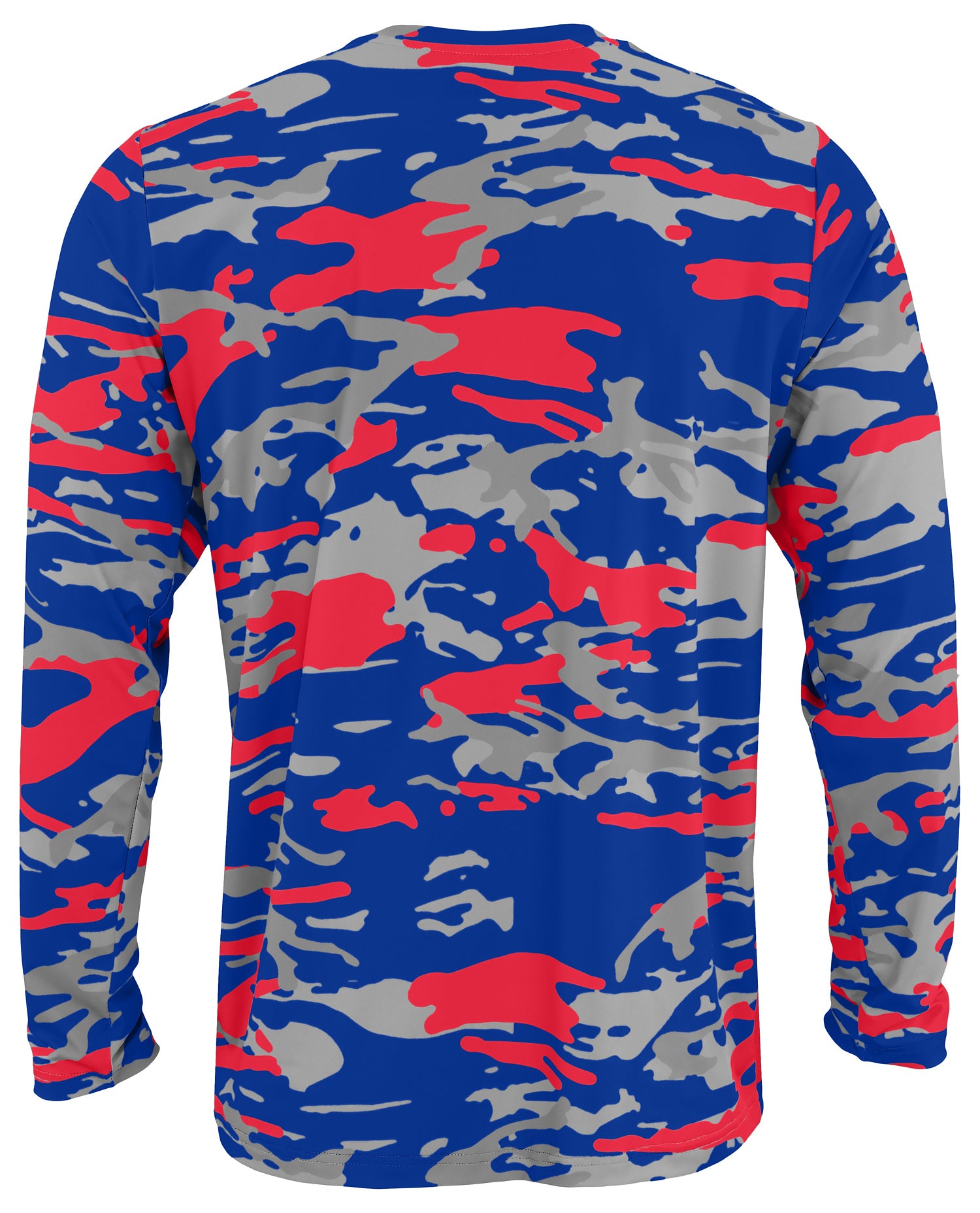 Zubaz NFL Men's Camo Alternate Color with White Circle Logo Long Sleeve T-Shirt, New York Giants