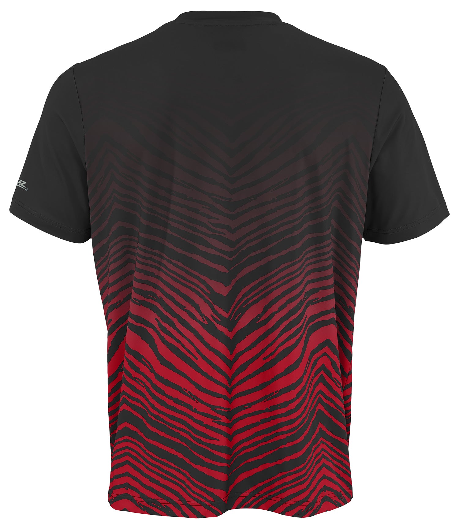 Zubaz NFL Men's Wild Card Zebra Team Color Short SleeveT Shirt, Atlanta Falcons