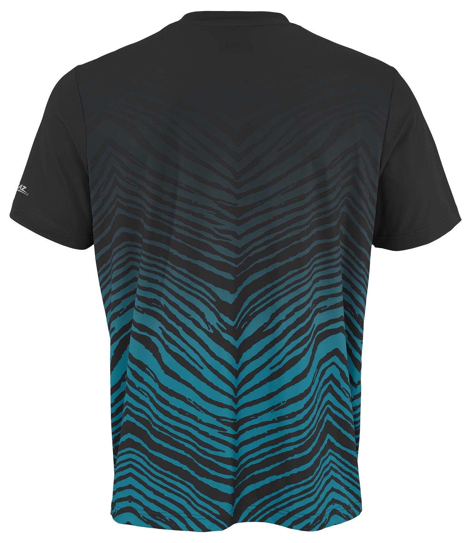 Zubaz NFL Men's Wild Card Zebra Team Color Short SleeveT Shirt, Jacksonville Jaguars