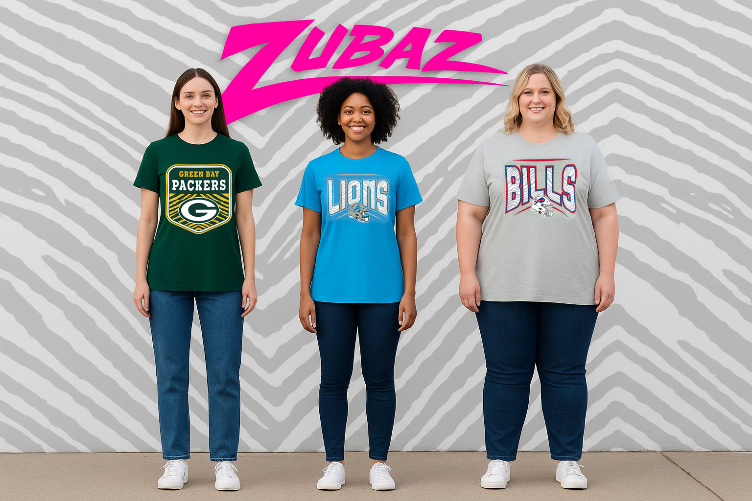Zubaz NFL Women's Kicker Team Color Short Sleeve T-Shirt, Tampa Bay Buccaneers