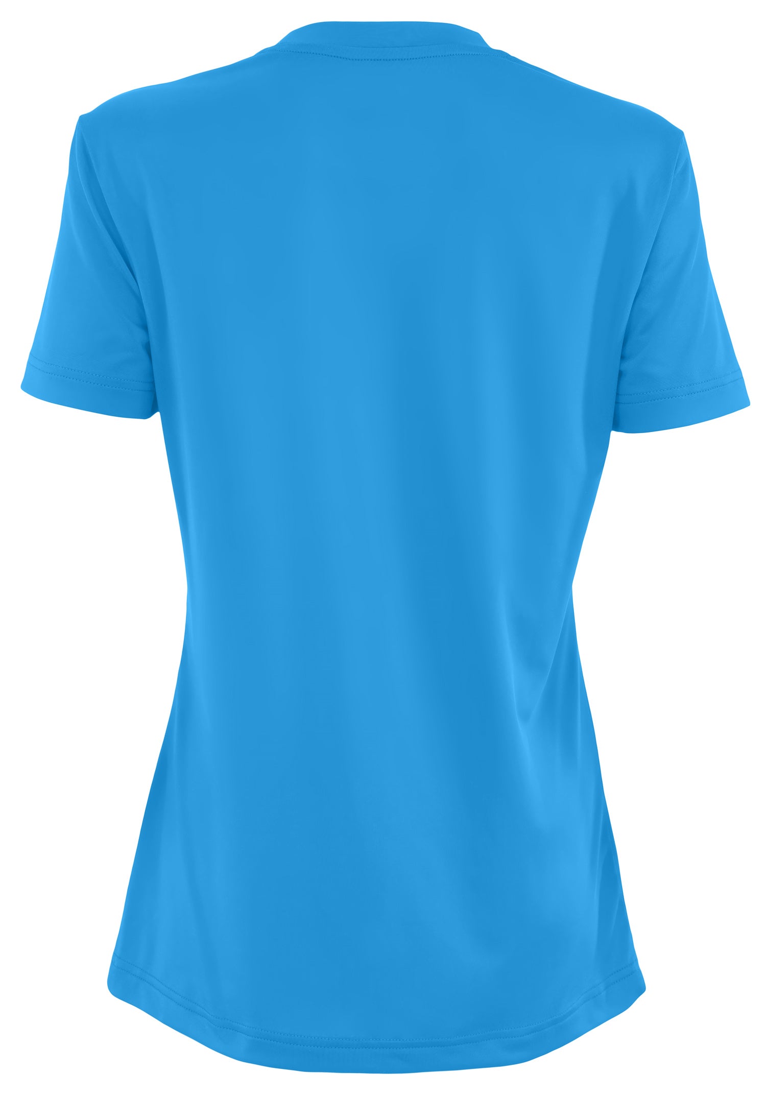 Zubaz NFL Women's Quarterback Team Color Short Sleeve T-Shirt, Detroit Lions