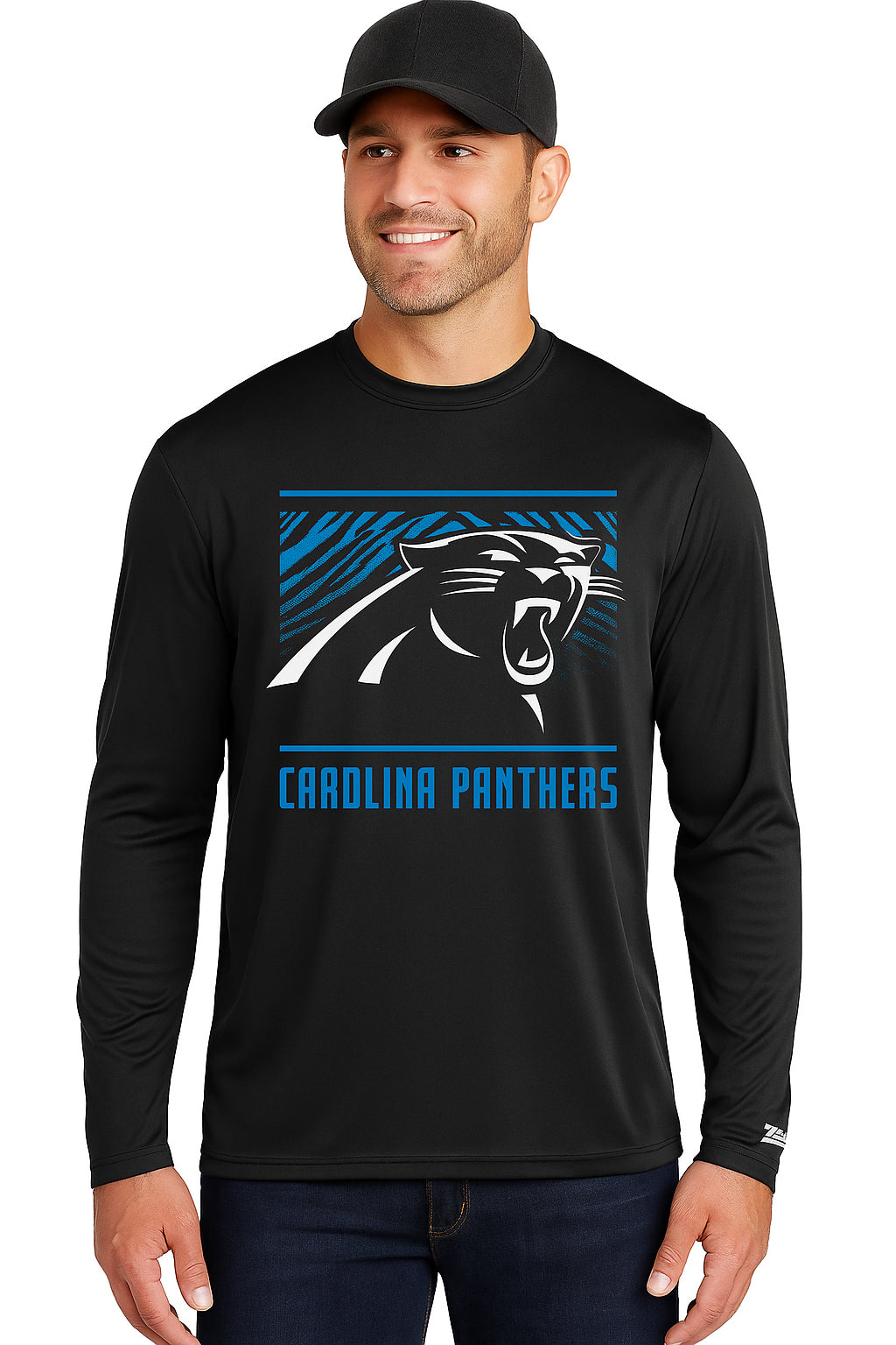 Zubaz NFL Men's Team Color Tunnel Long Sleeve T-Shirt, Jacksonville Jaguars