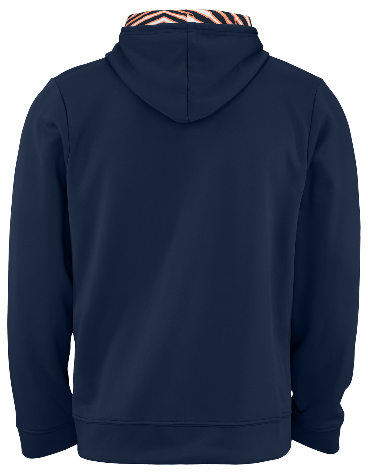 Zubaz NFL Chicago Bears Men's Team Color Primary Logo Zebra Hood-Liner Hoodie