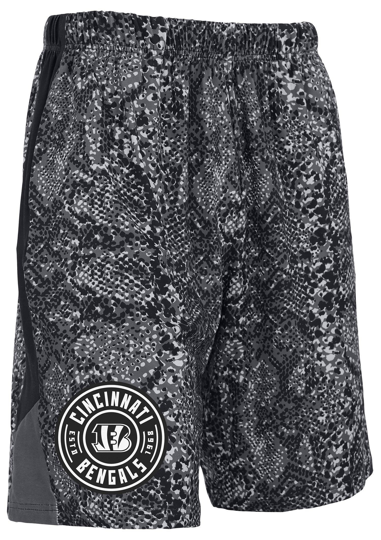Zubaz NFL   Post Tonal Short 9in, CINCINNATI BENGALS